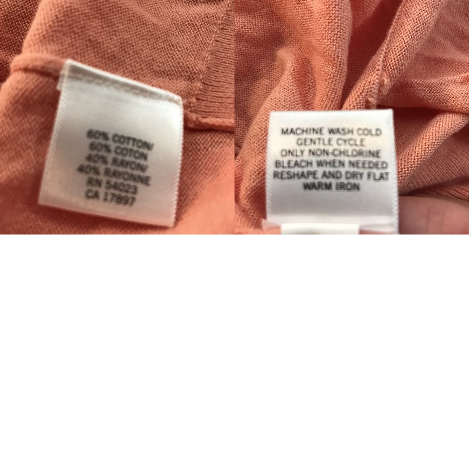 Banana Republic Banana Republic Women’s Knit Sweater Cardigan Sleeveless M Peach Casual Summer Spring Size M / US 6-8 / IT 42-44 - 8 Thumbnail
