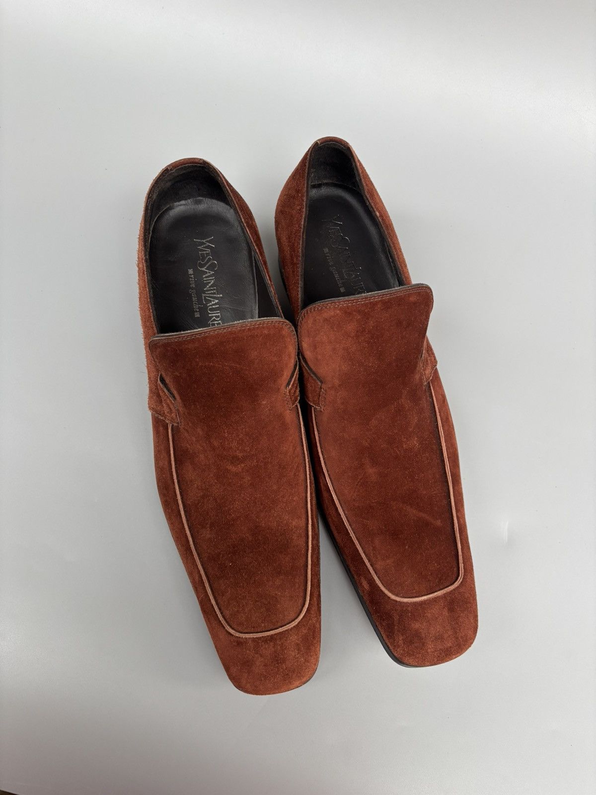 Yves Saint Laurent Yves Saint Laurent- Rive Gauche Tom Ford Era- Suede Loafers Size US 9 / EU 42 - 18 Thumbnail