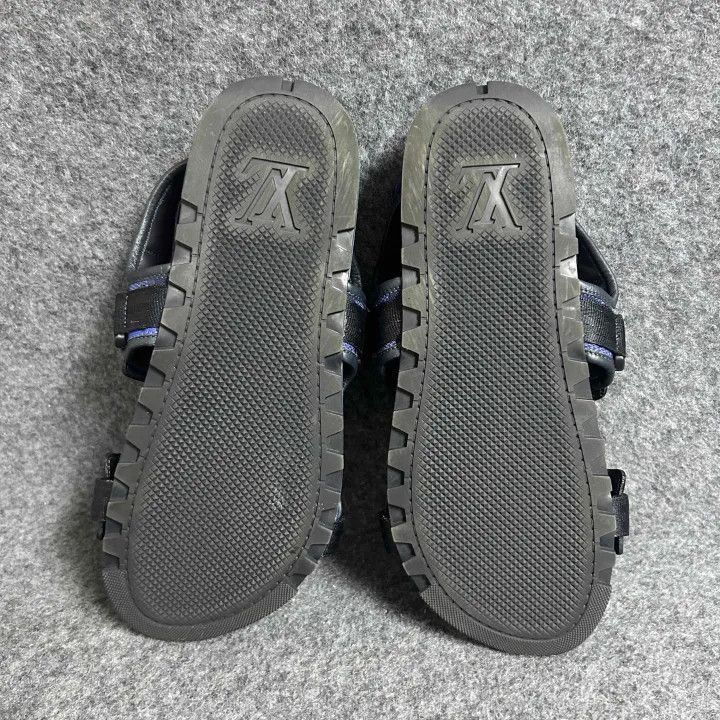 Louis Vuitton Louis Vuitton Classic Black Sandals for Men -2508 Size US 9.5 / EU 42-43 - 4 Thumbnail