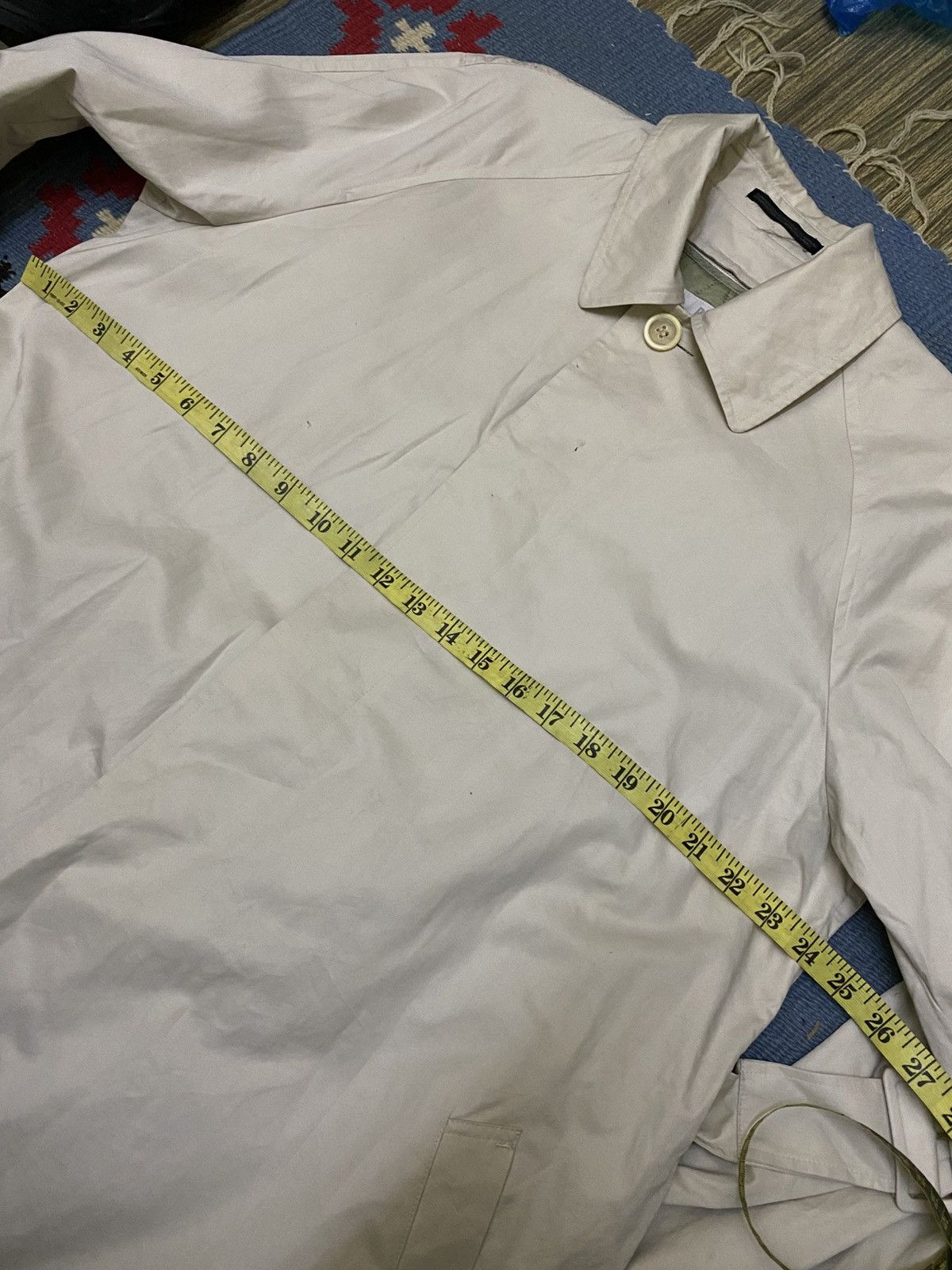 Yohji Yamamoto 90s YOHJI YAMAMOTO IMPERMEABLE LINING BELT COAT Size US M / EU 48-50 / 2 - 11 Thumbnail