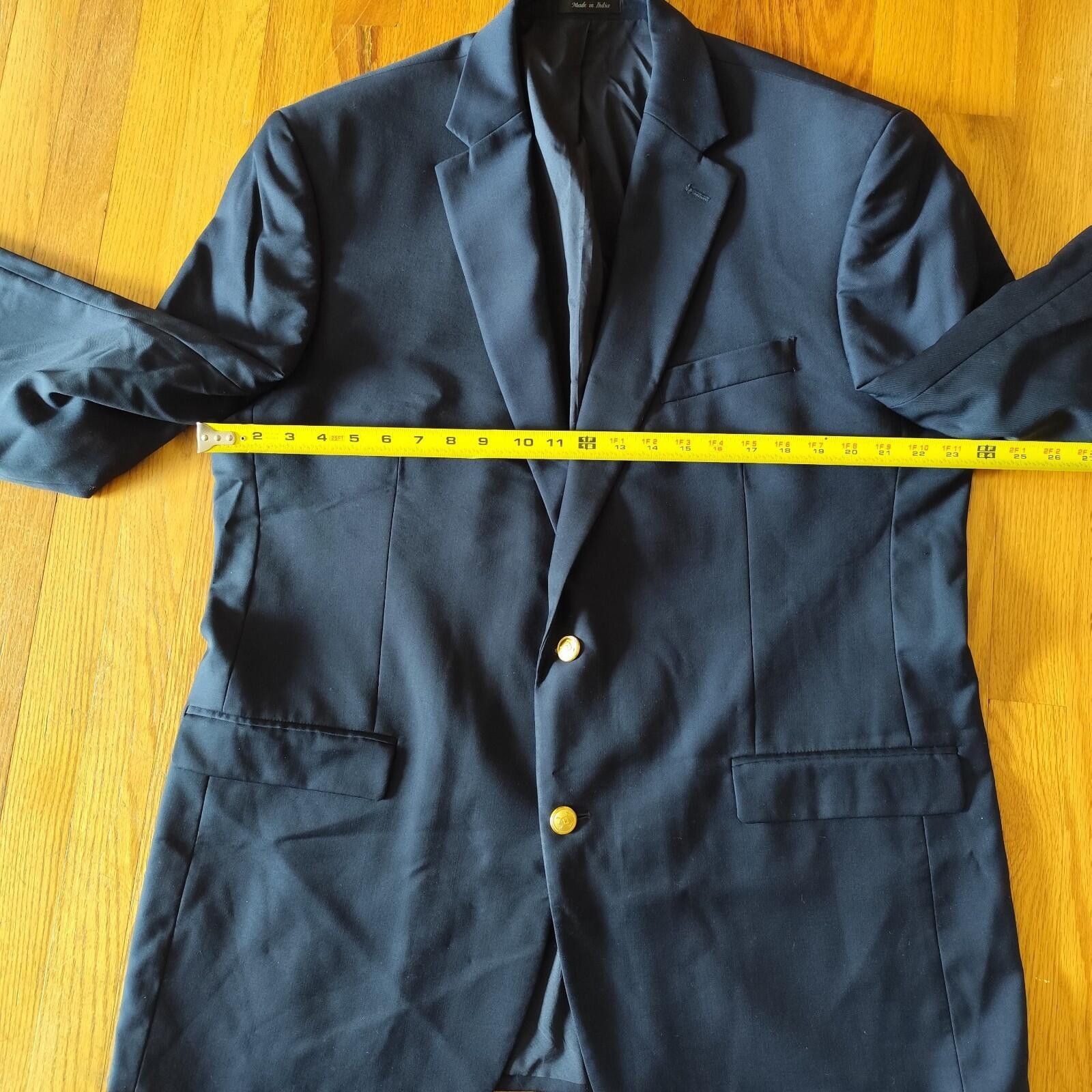 Lauren Ralph Lauren Lauren Ralph Lauren Navy Blue Blazer Gold Buttons 46L Size 46L - 12 Thumbnail