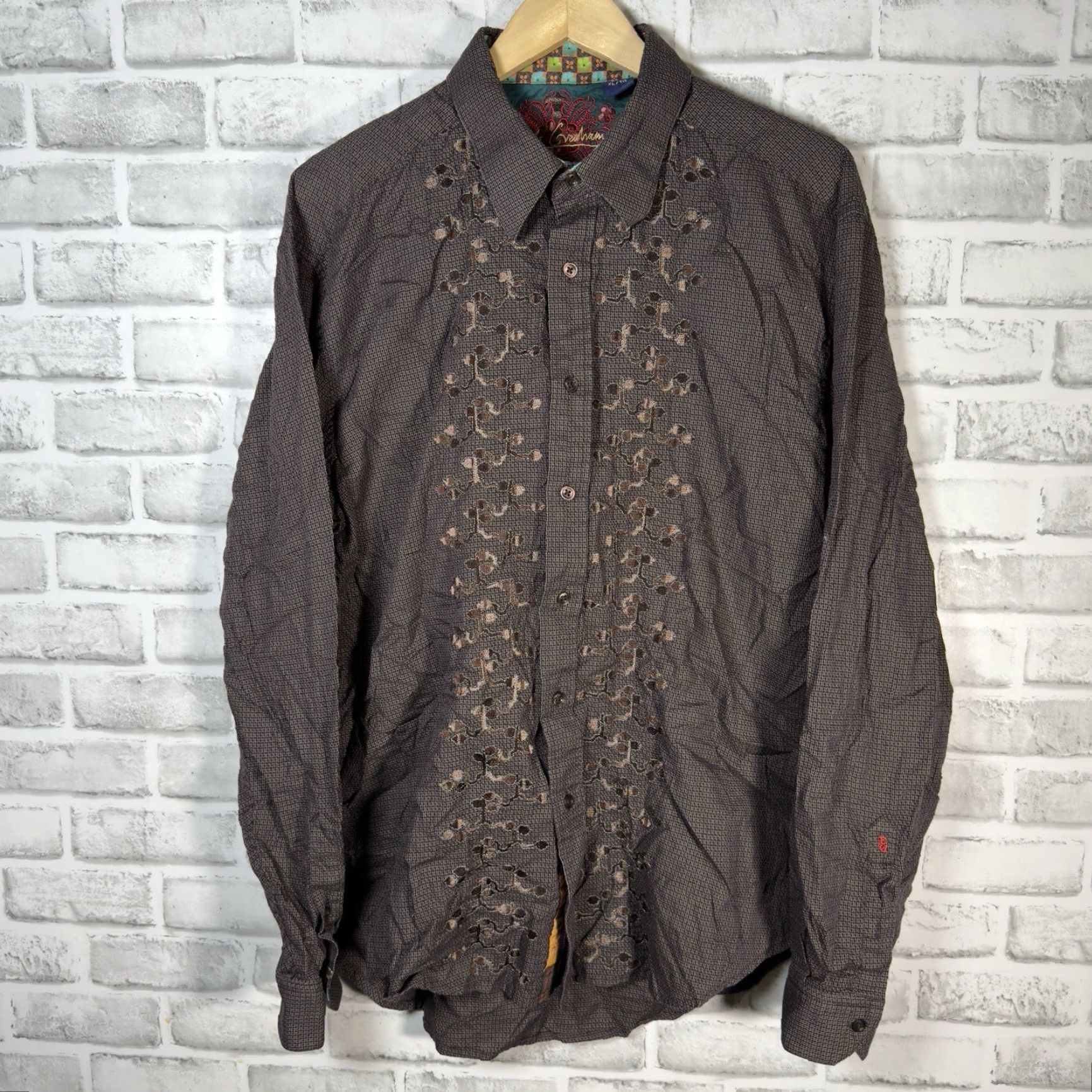 Robert Graham Robert Graham 100% Cotton Long Sleeve Button Down Mens Size XL Size US XL / EU 56 / 4 - 2 Thumbnail