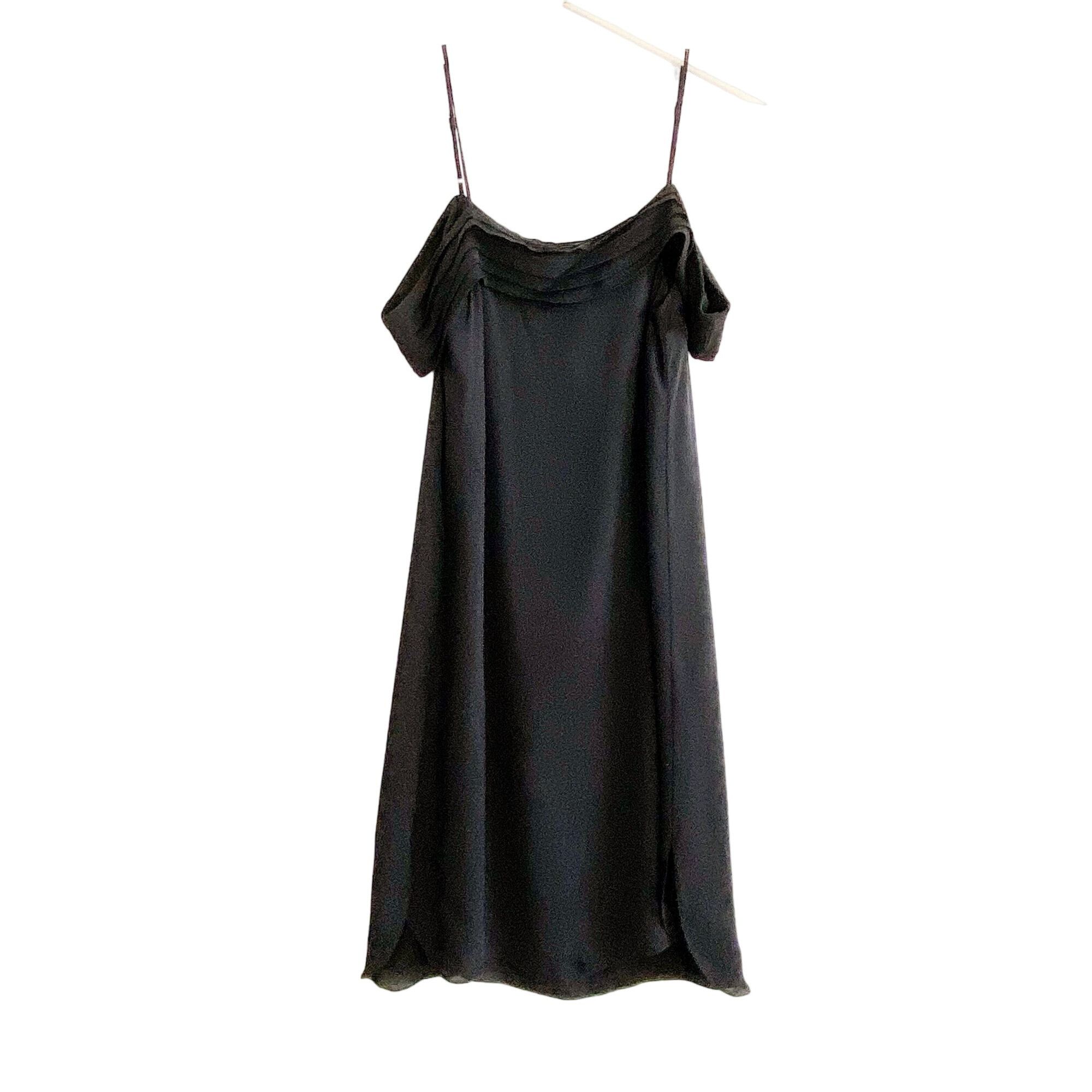 T by Alexander Wang T BY ALEXANDER WANG Black Silk Pleated Midi Dress, Size 4 Size S / US 4 / IT 40 - 2 Thumbnail