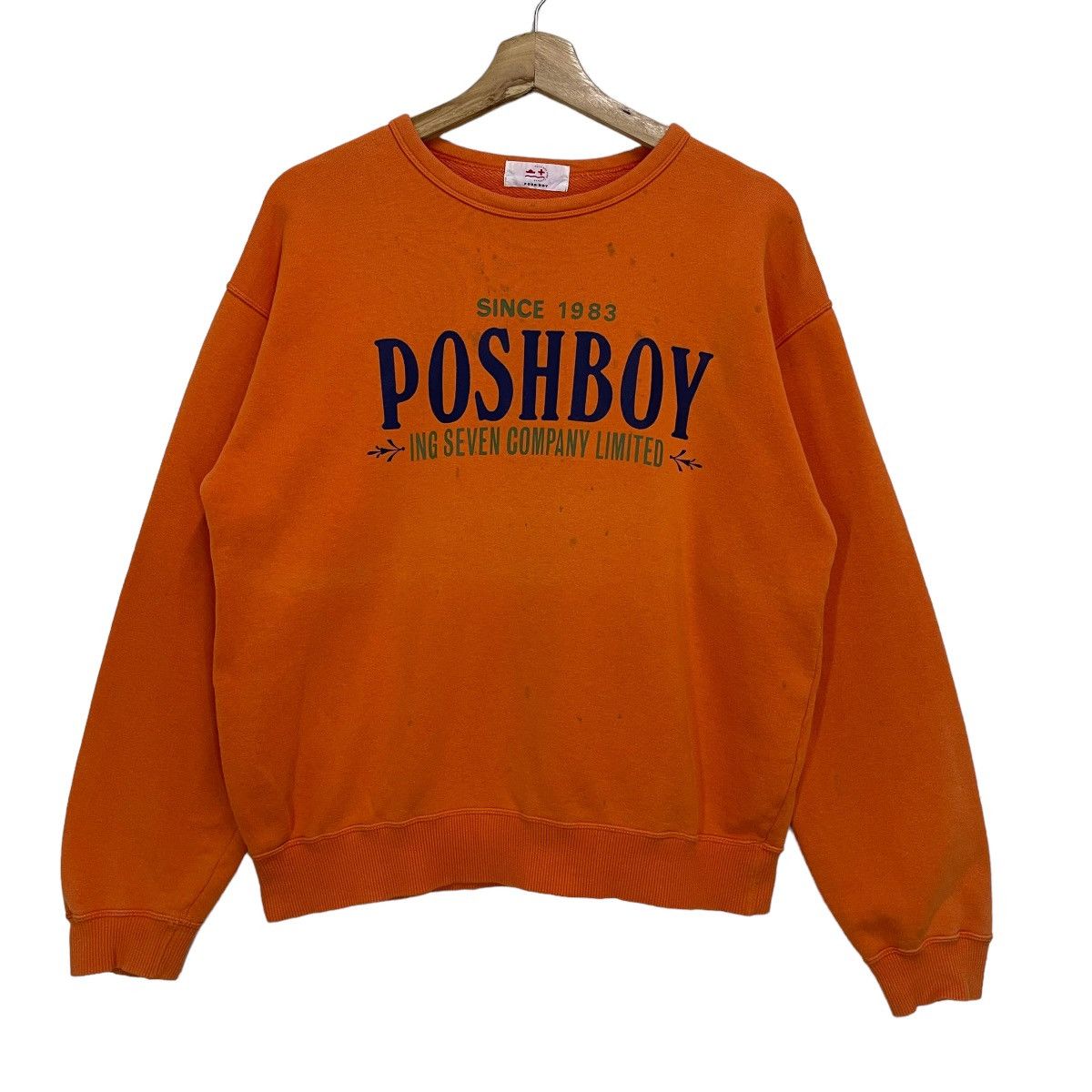Japanese Brand Poshboy Big Logo Crewneck Sweatshirt Size US M / EU 48-50 / 2 - 1 Thumbnail