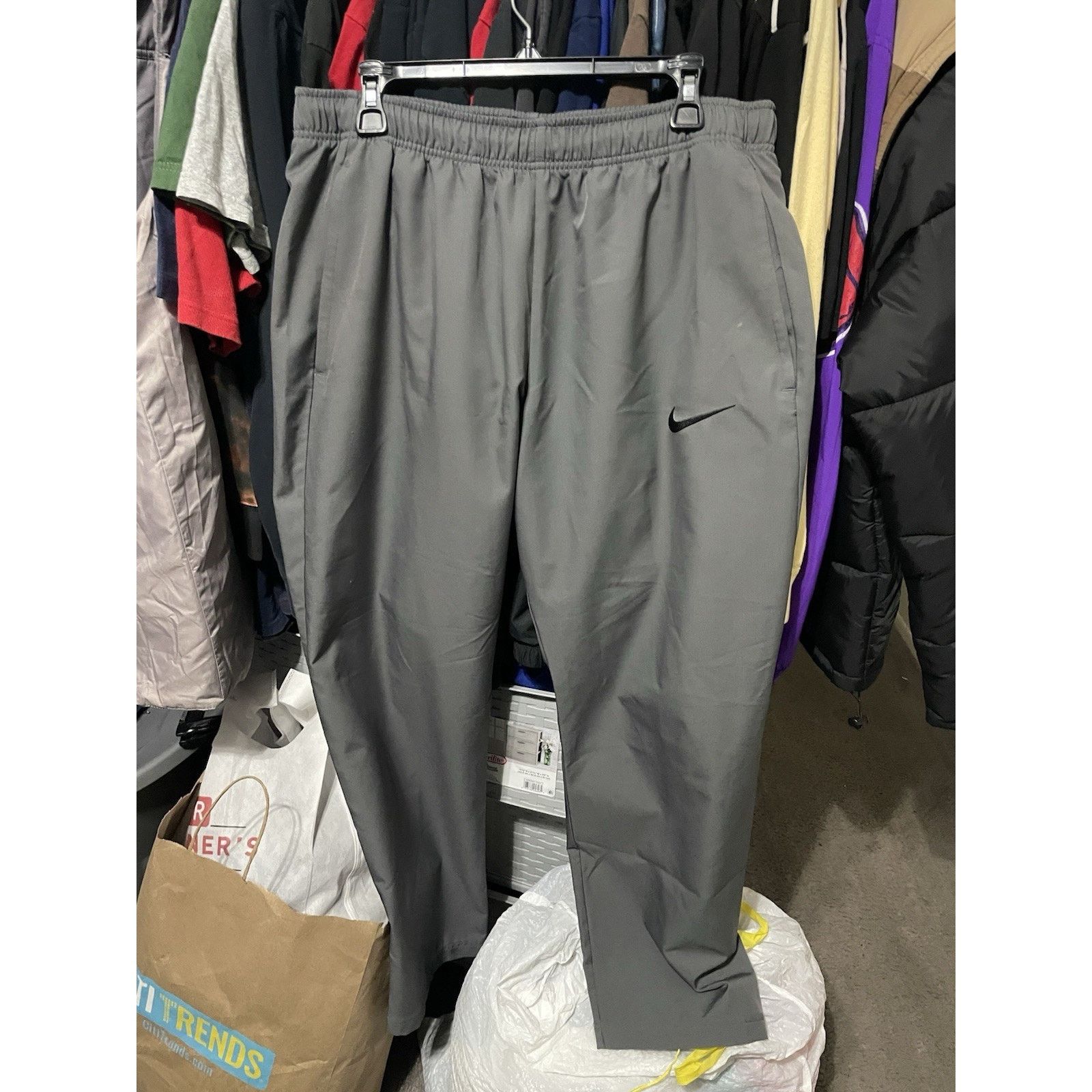 Nike Size XL - Nike Dri-FIT Windbreaker Running Pants Gray Size US 40 / EU 56 - 1 Thumbnail