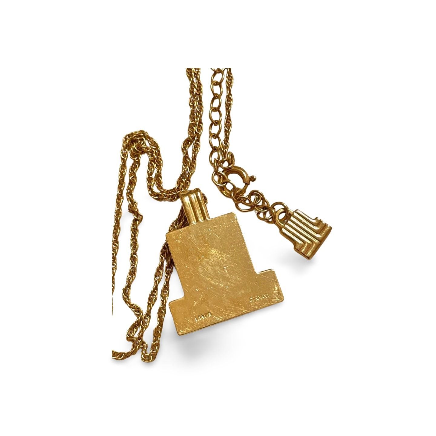 Lanvin Vintage LANVIN golden chain necklace with crystals Size ONE SIZE - 5 Thumbnail