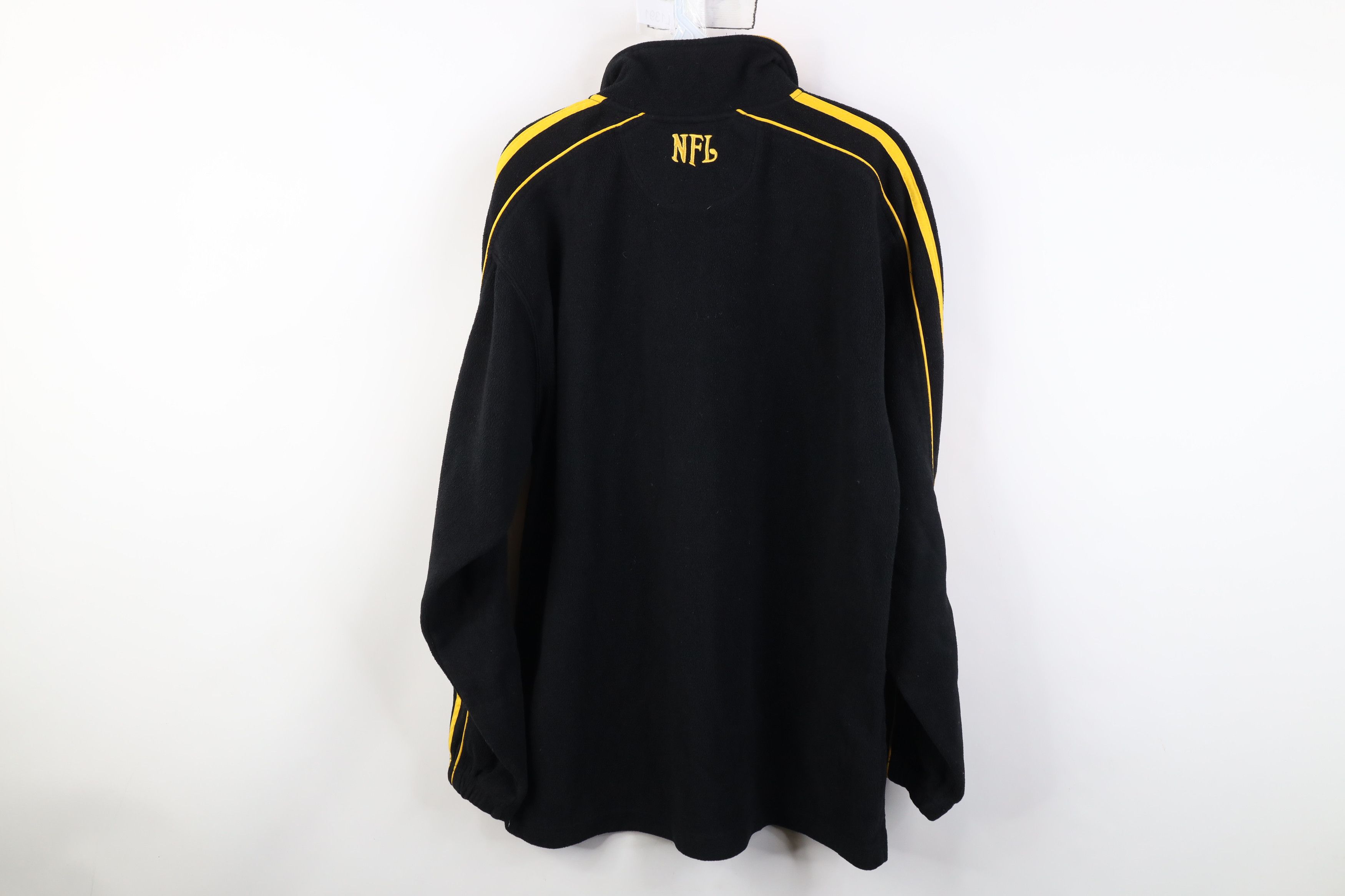 Vintage Vintage 90s Y2K Football 1/4 Half Zip Fleece Sweater Size XL / US 12-14 / IT 48-50 - 12 Thumbnail