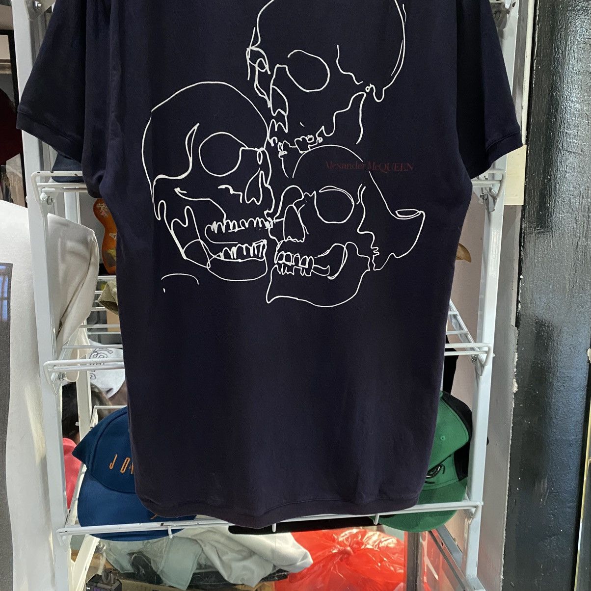 Alexander McQueen × Vintage Vintage Alexander McQueen 3 Skulls T-shirt Y2K S Oversized Size US S / EU 44-46 / 1 - 4 Thumbnail