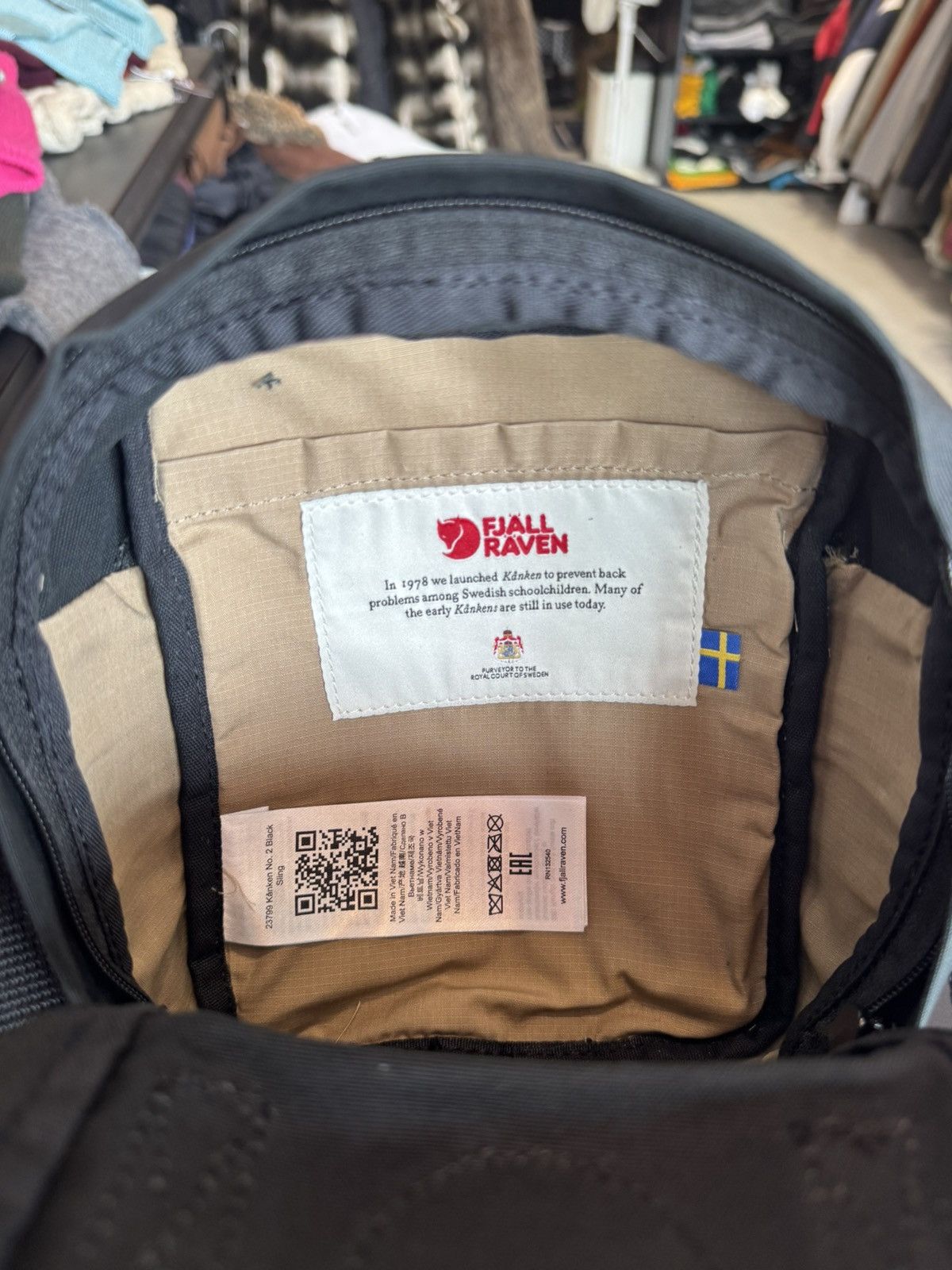 Fjallraven Kånken No. 2 Black Sling - Brand New Size ONE SIZE - 5 Thumbnail
