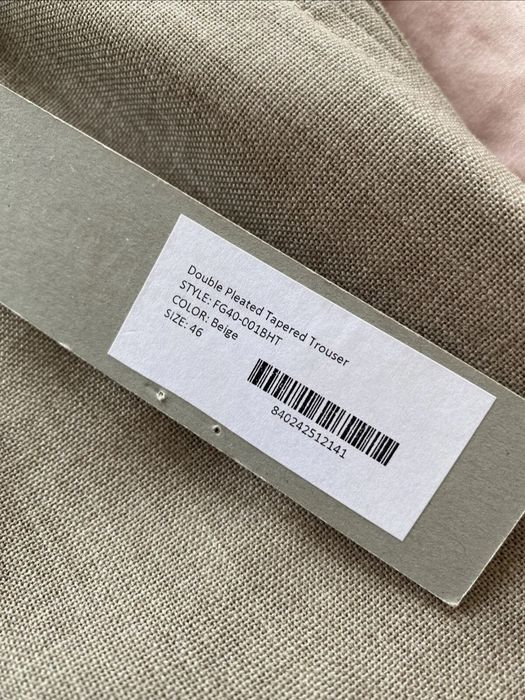 Fear of God Double Pleated Tapered trouser 7TH | Grailed