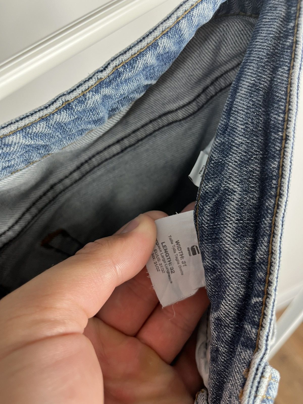 G-Star G-Star RAW 3301 Straight Fit Jeans W31 L32 Light Wash Size US 31 - 13 Thumbnail