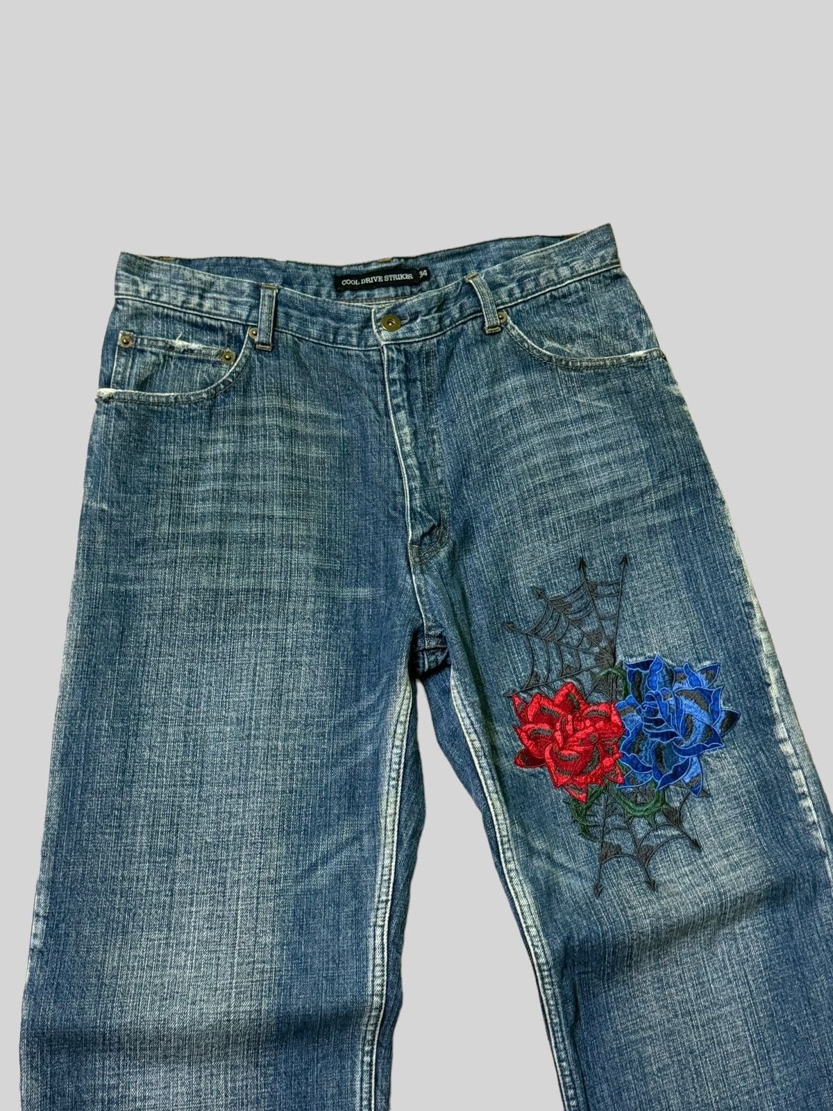 If Six Was Nine VINTAGE COOL DRIVE STRIKER EMBROIDERY LOGO DENIM Size US 32 / EU 48 - 4 Thumbnail