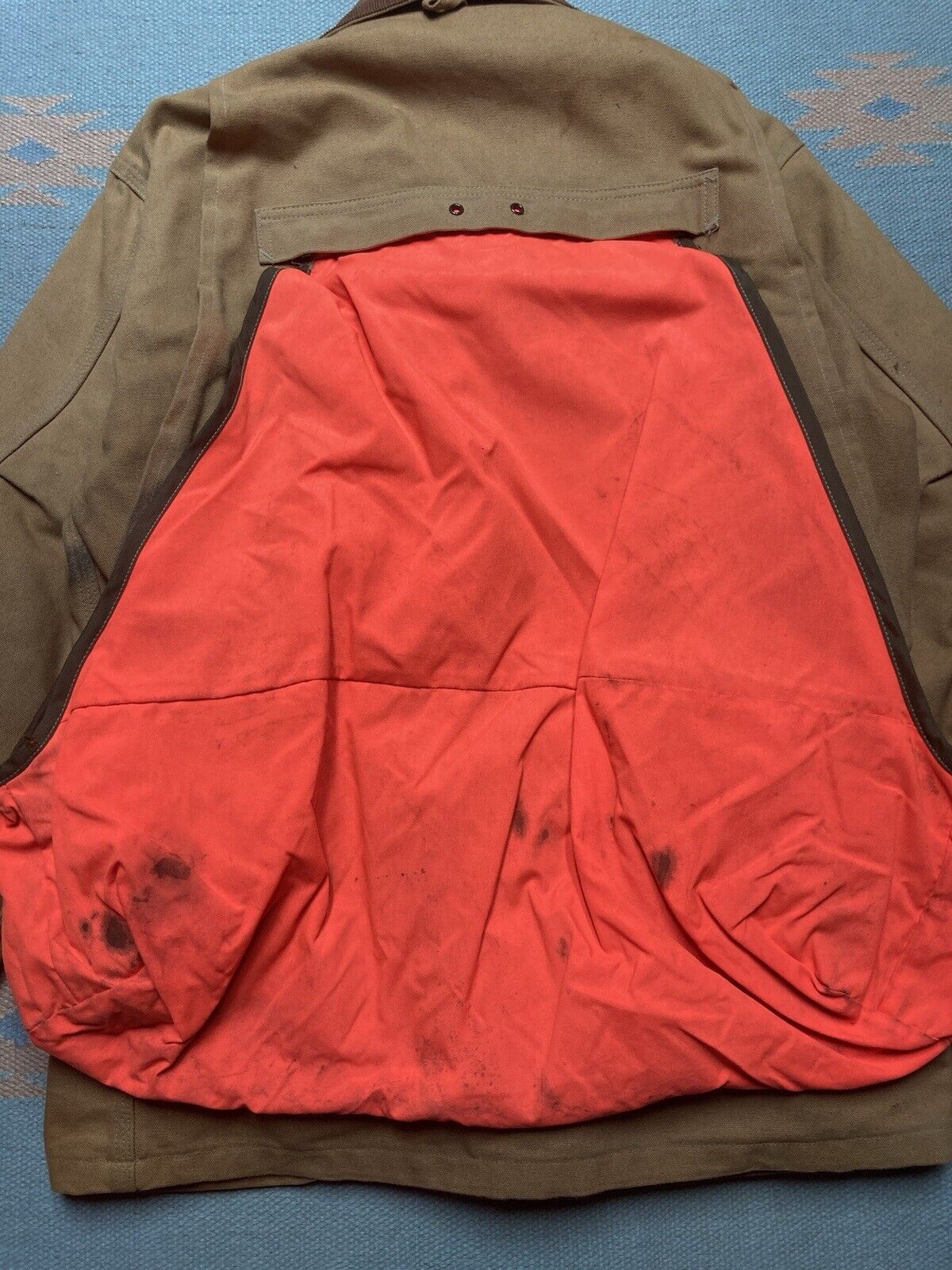 Carhartt × Vintage Vtg carhartt canvas jacket CB950 hunting coat hi vis blaze M Size US M / EU 48-50 / 2 - 9 Thumbnail