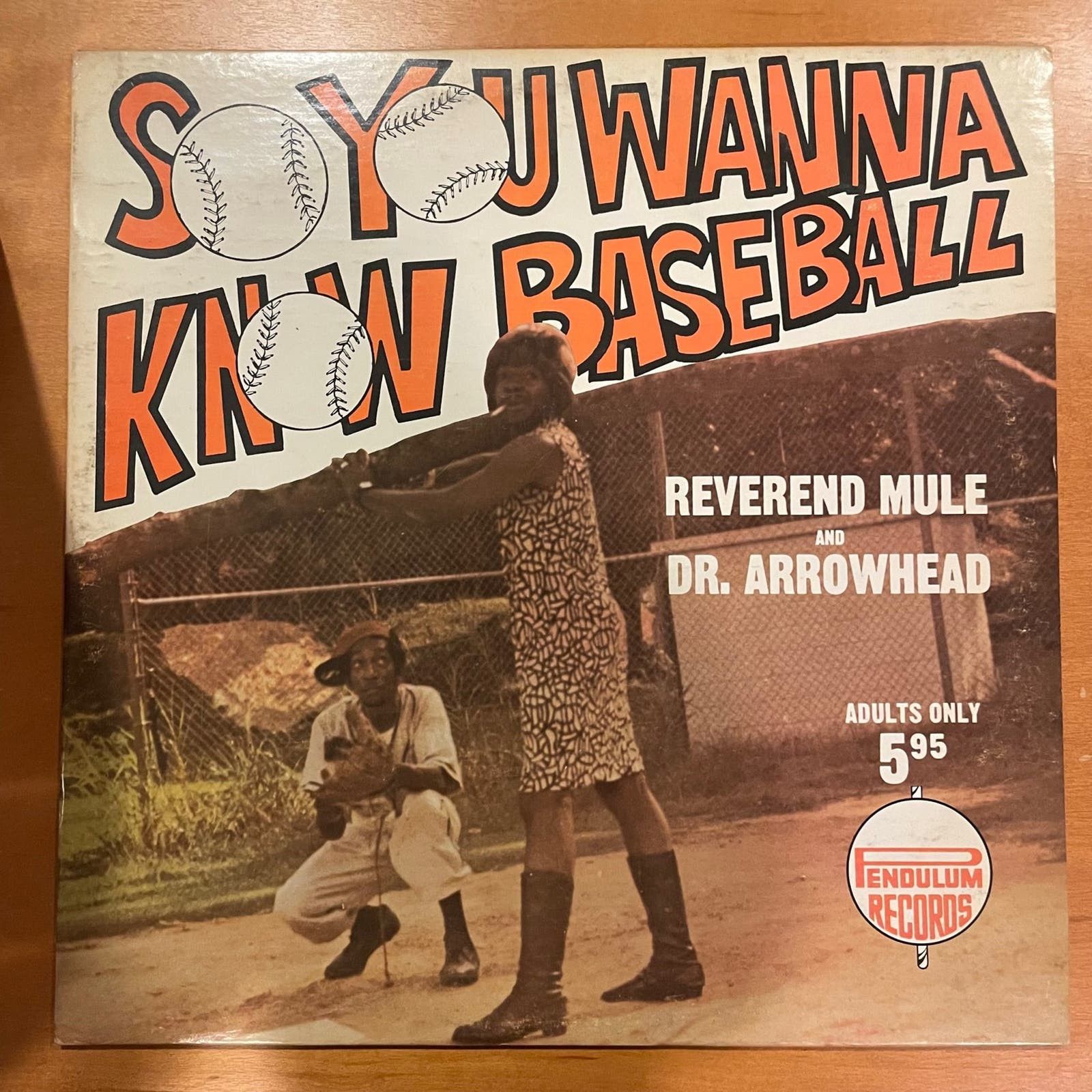 Reverend Mule sale & Dr Arrowhead - So You Wanna Know Baseball LP vintage vinyl recor