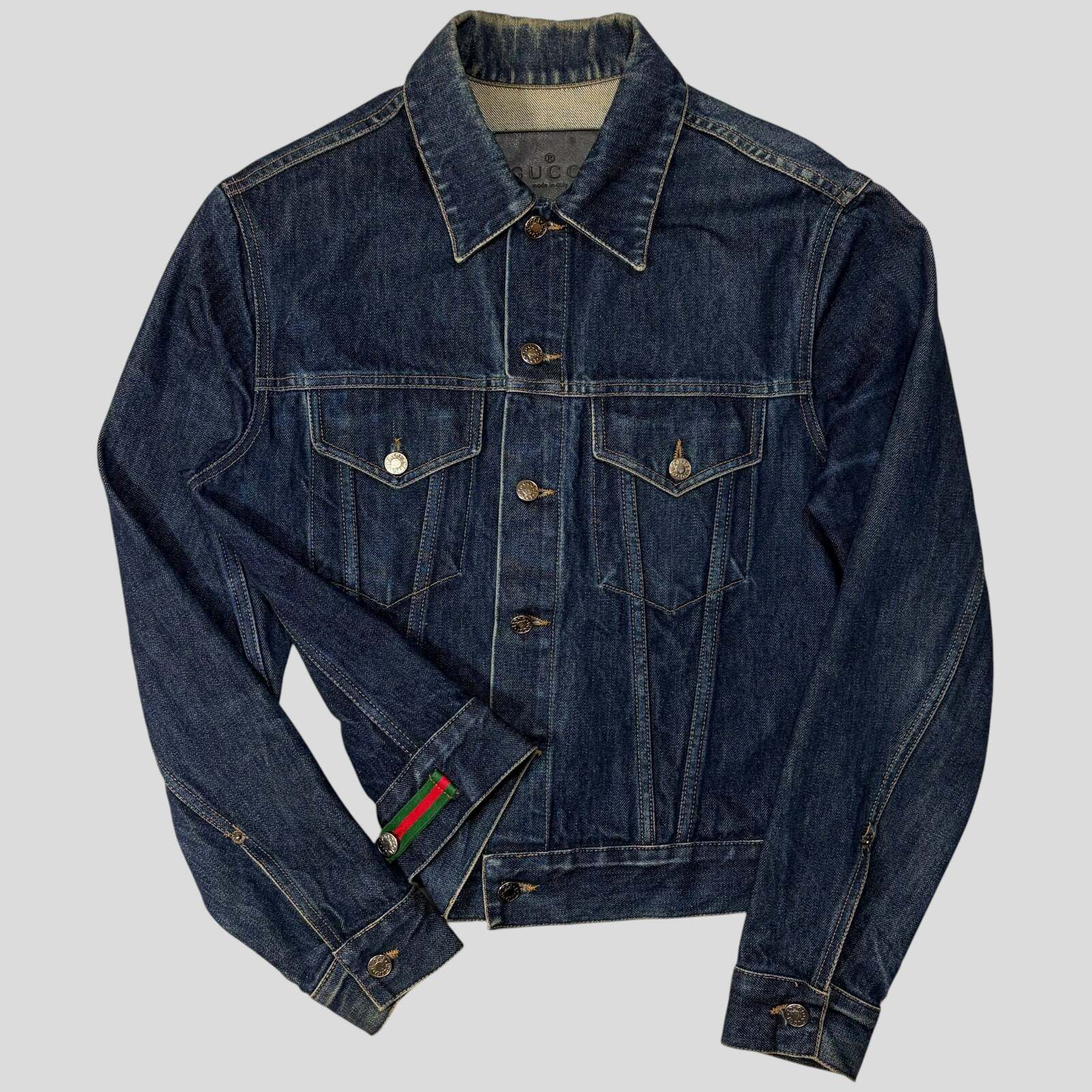 Gucci × Tom Ford Gucci by Tom Ford SS04 Zip Denim Jacket | Grailed