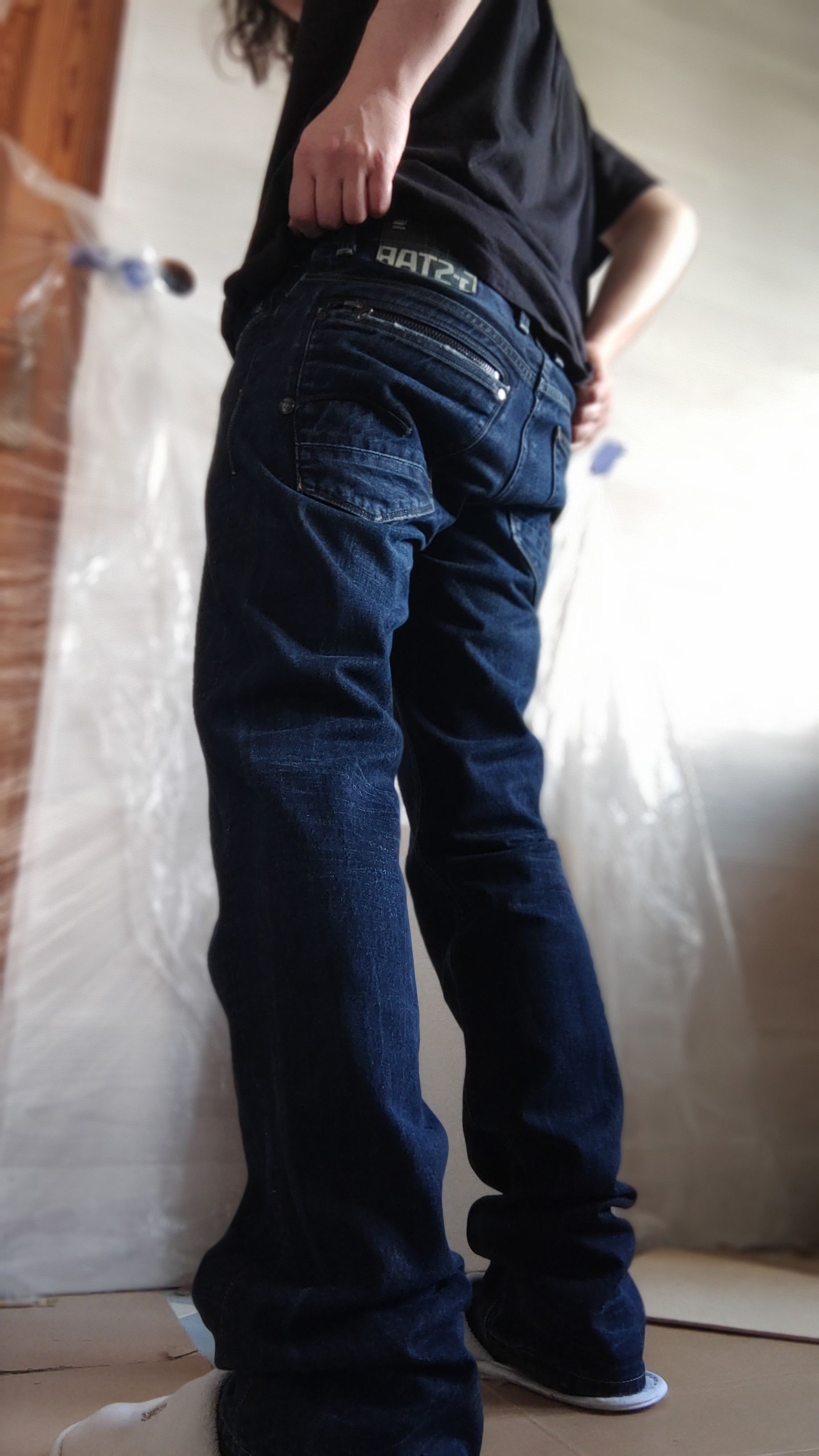 G-Star Skinny Baggy Stacked Pants Semi Flared Alt Neo Denim Goth 32 Size US 32 / EU 48 - 19 Thumbnail