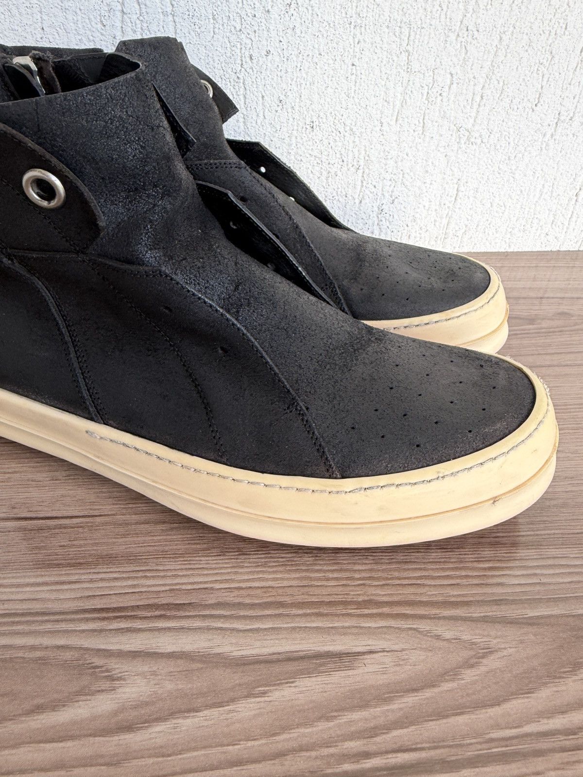 Rick Owens E15🕷️ Blistered leather island dunks Size US 10.5 / EU 43-44 - 4 Thumbnail