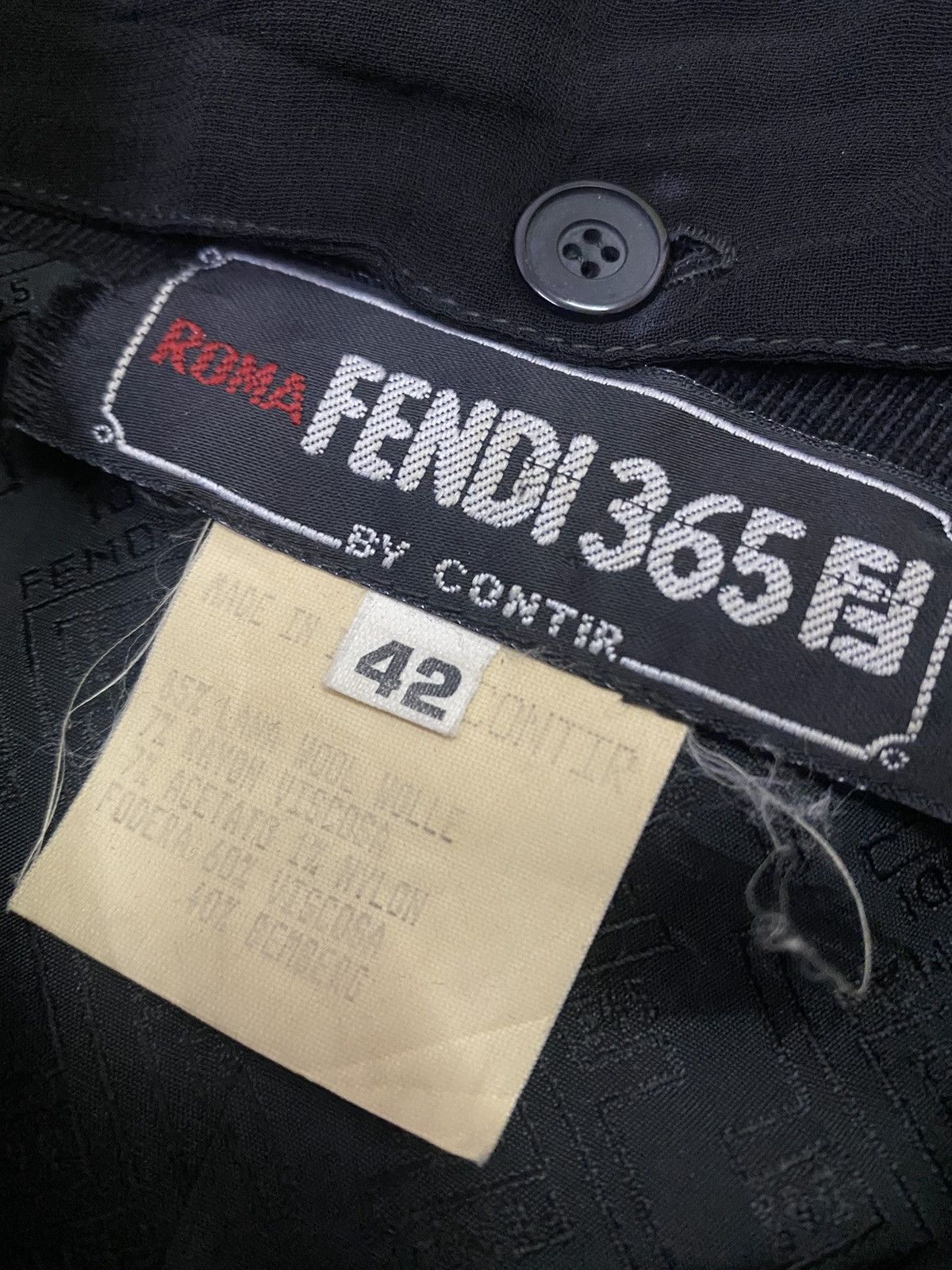 Fendi 💥Fendi 365 Black Cropped Jacket Size S / US 4 / IT 40 - 10 Thumbnail