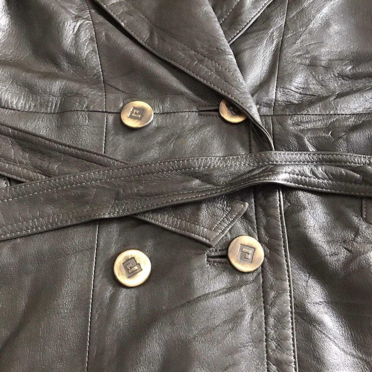 Genuine Leather × Vintage Vintage paco rabanne leather jacket Size US M / EU 48-50 / 2 - 3 Thumbnail