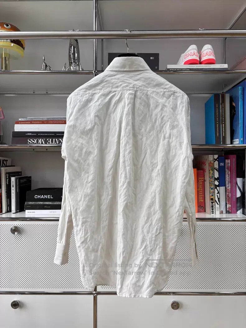Dior Dior White pleated little bee embroidery long-sleeved shir Size XXS / US 00 / IT 34 - 4 Thumbnail