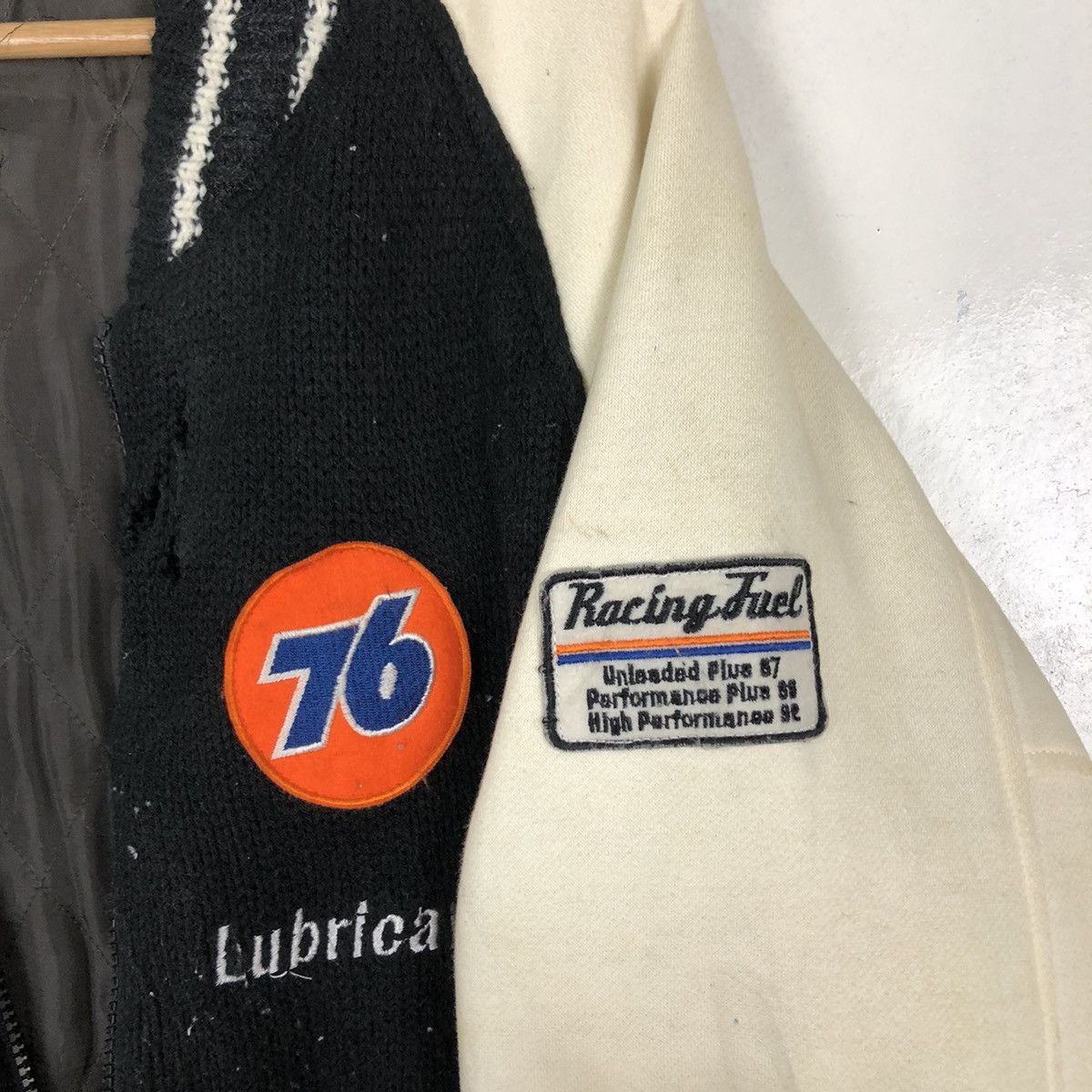 Japanese Brand 🔥RARE VINTAGE BOMBER JACKET 76 LUBRICANT SPELL OUT BIG LOGO Size US L / EU 52-54 / 3 - 13 Thumbnail