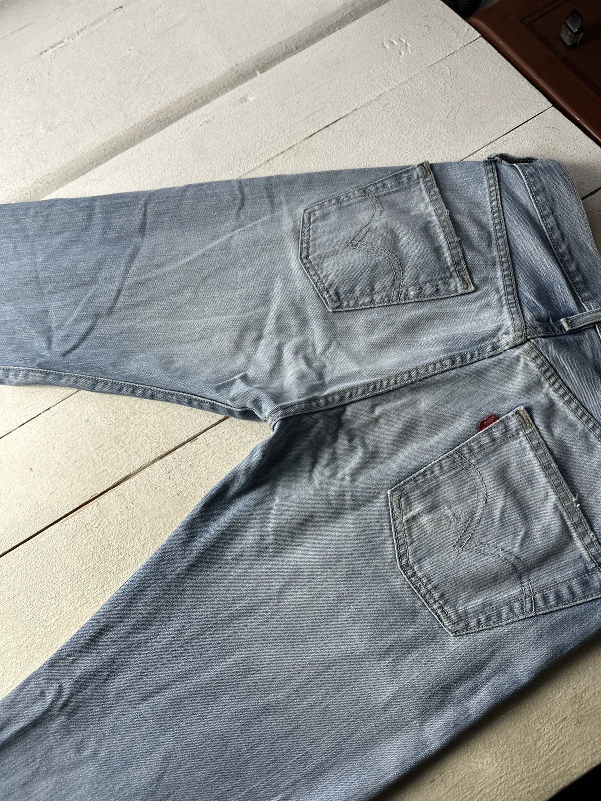 Levi's 🚨Vintage 90s Levis Jeans 00505 Rare Light Wash Denim 505 Size US 30 / EU 46 - 13 Thumbnail