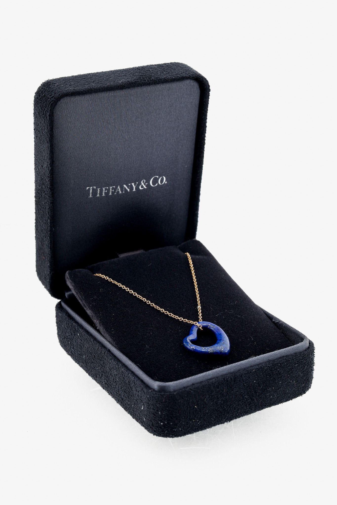 Tiffany & Co. Tiffany & Co. Elsa Peretti Open Heart Lapis Lazuli Necklace Size ONE SIZE - 6 Thumbnail