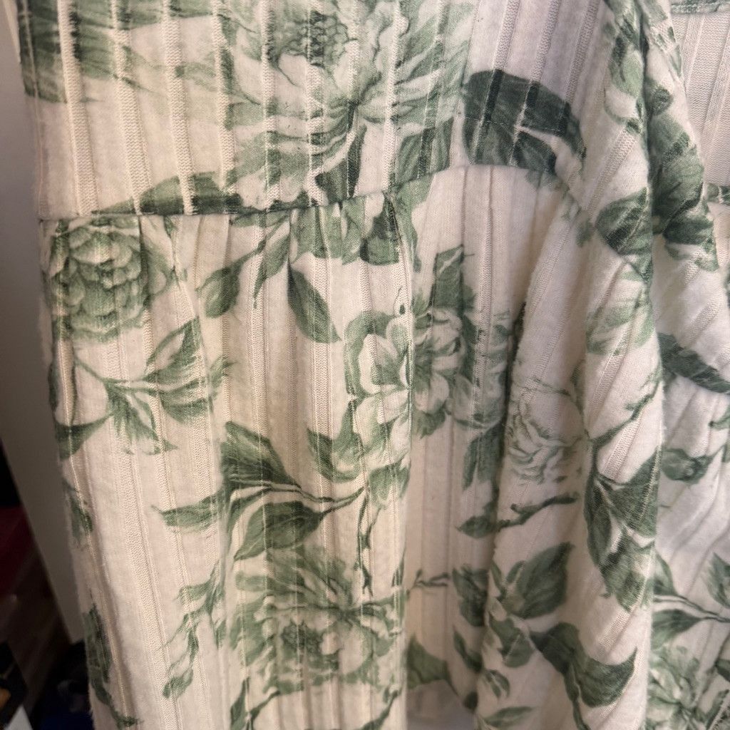 Chaser Brand Women's Chaser Floral Tank Top Size S White Green Size S / US 4 / IT 40 - 2 Thumbnail