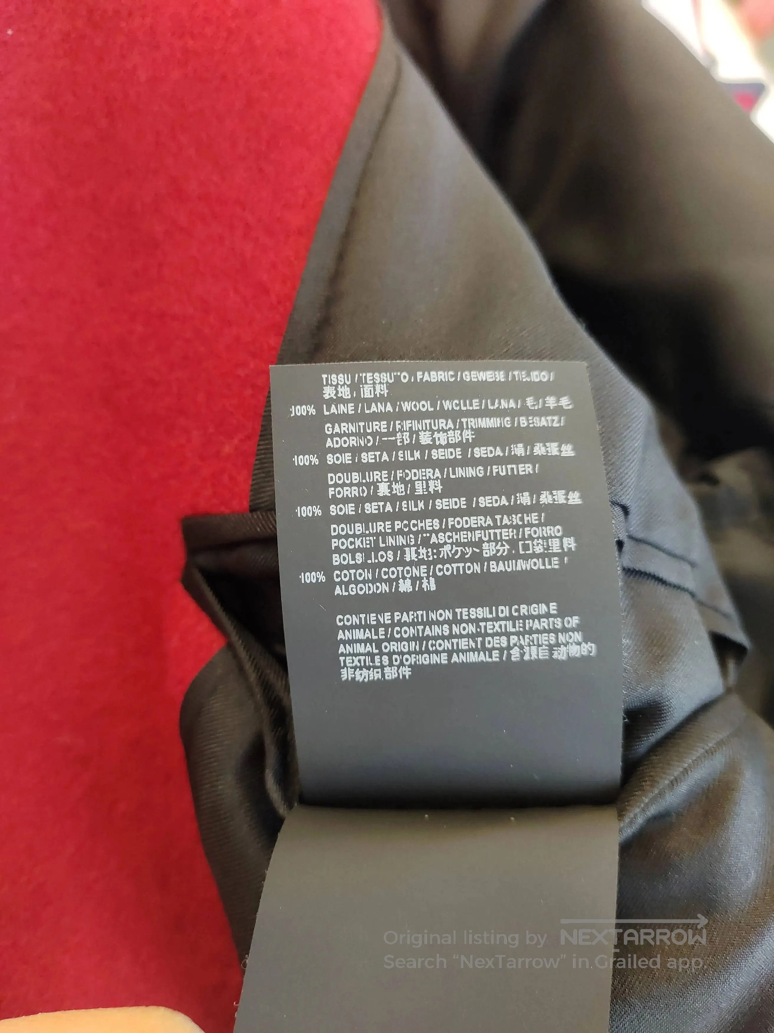 Saint Laurent Paris Saint Laurent Red Double-Breasted Wool Blazer. Size XS / US 0-2 / IT 36-38 - 5 Thumbnail