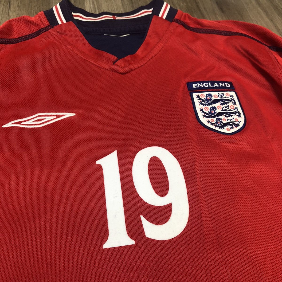 Umbro England World Cup 2002 away #19 J.Cole Size US M / EU 48-50 / 2 - 4 Thumbnail