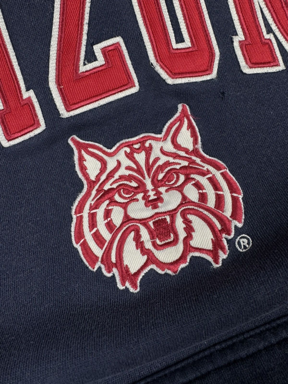 NCAA × Vintage Vintage 90s Arizona Wildcats NCAA spellout boxy baggy hoodie Size US M / EU 48-50 / 2 - 6 Thumbnail