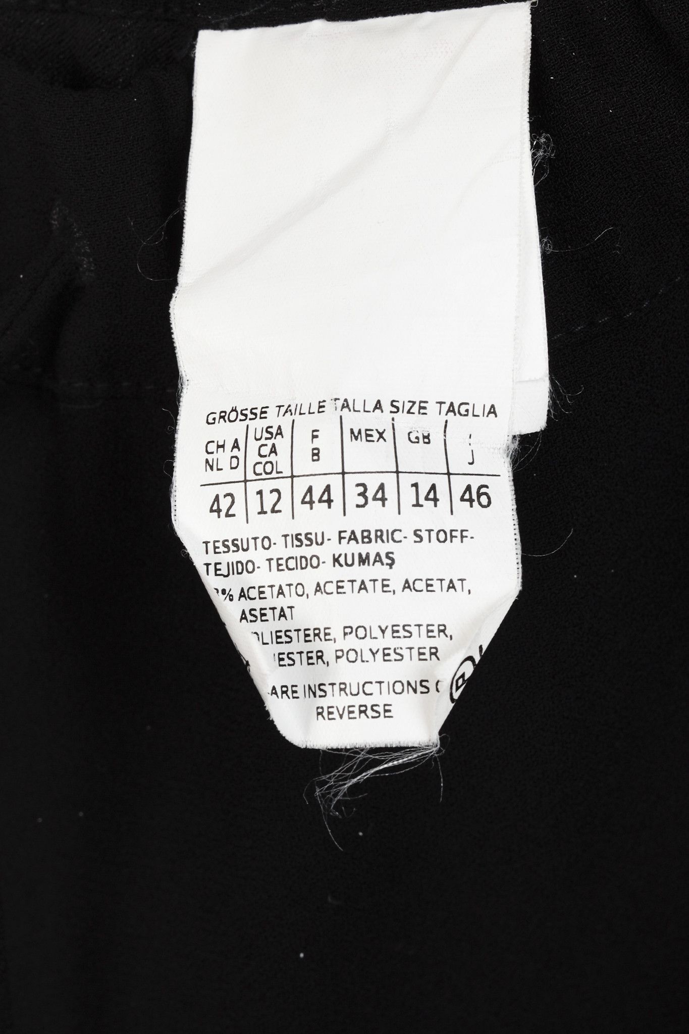 Max Mara Max Mara Weekend Relaxed Drawstring Waist Black Pants Size 34" / US 12 / IT 48 - 9 Thumbnail