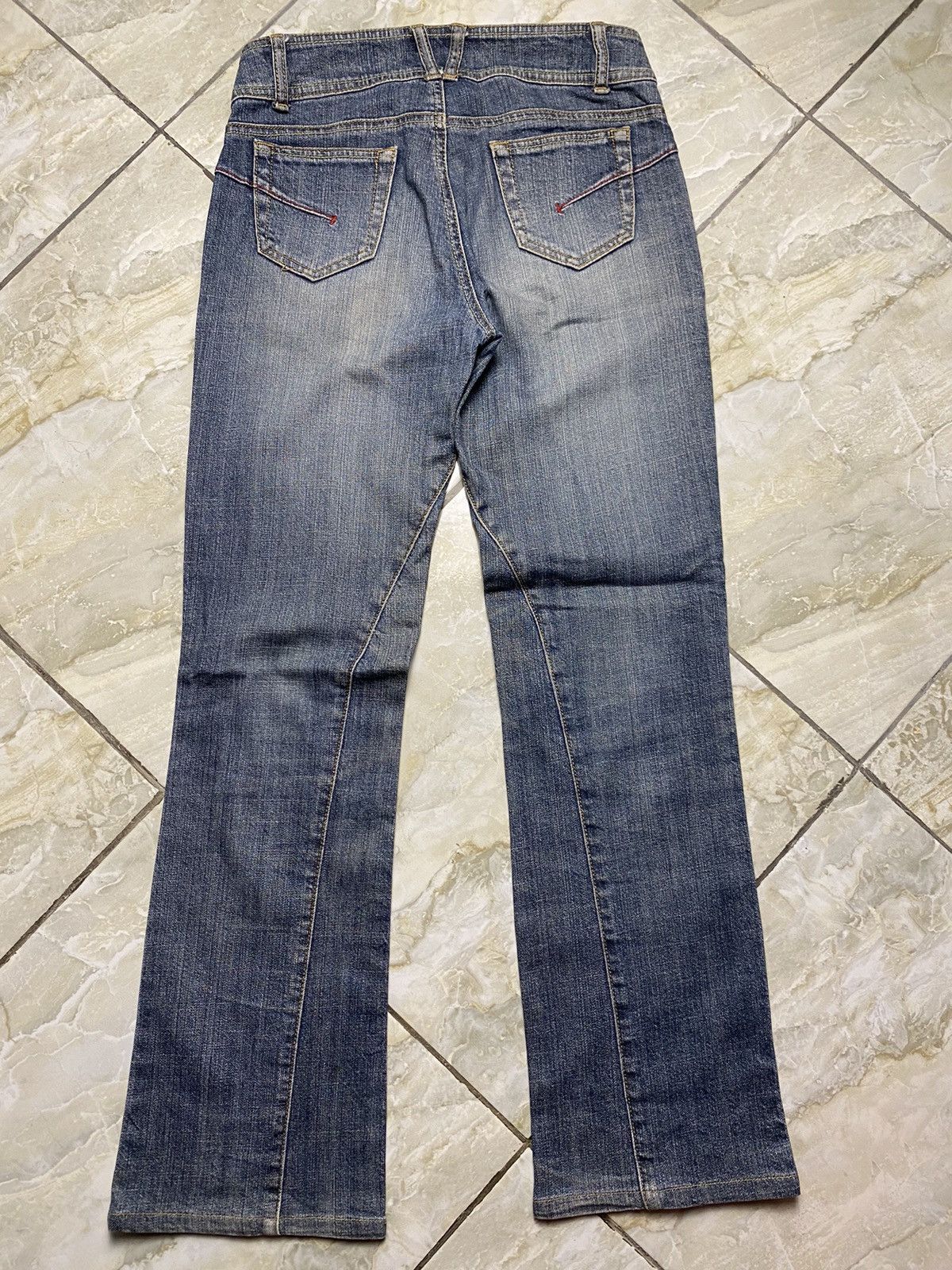 Japanese Brand Wellbeing Vintage Japanese Flare Jeans Size 28" / US 6 / IT 42 - 3 Thumbnail