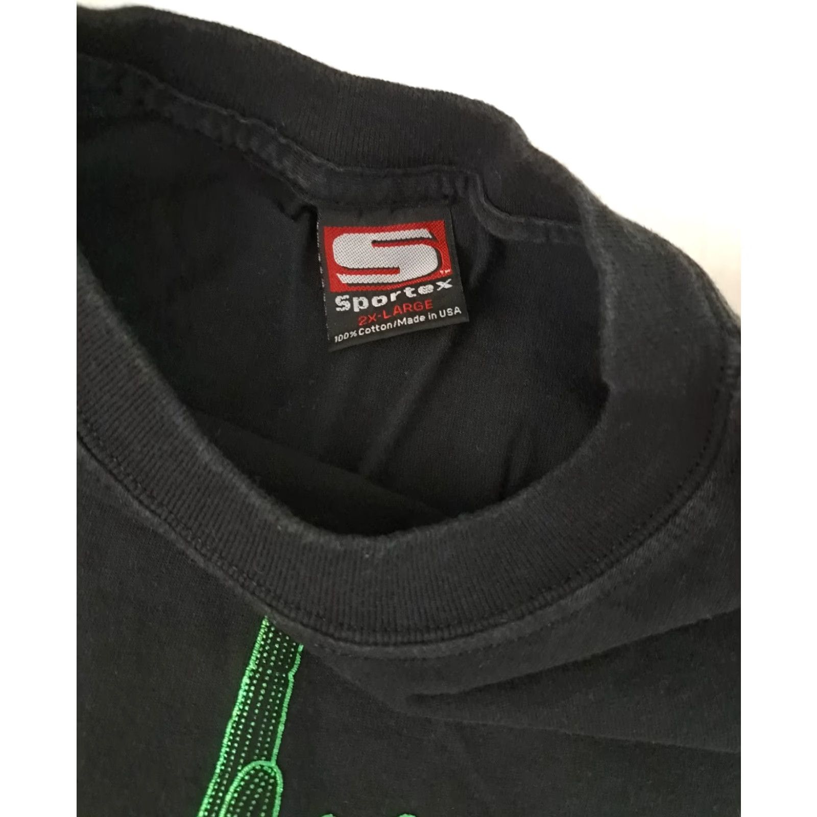 Vintage VINTAGE Sportex T-Shirt Desert Cactus Embroidered 90s Black 2XL USA Made Adults Unisex Shirt Men Women Mens Womens Size US XXL / EU 58 / 5 - 3 Thumbnail