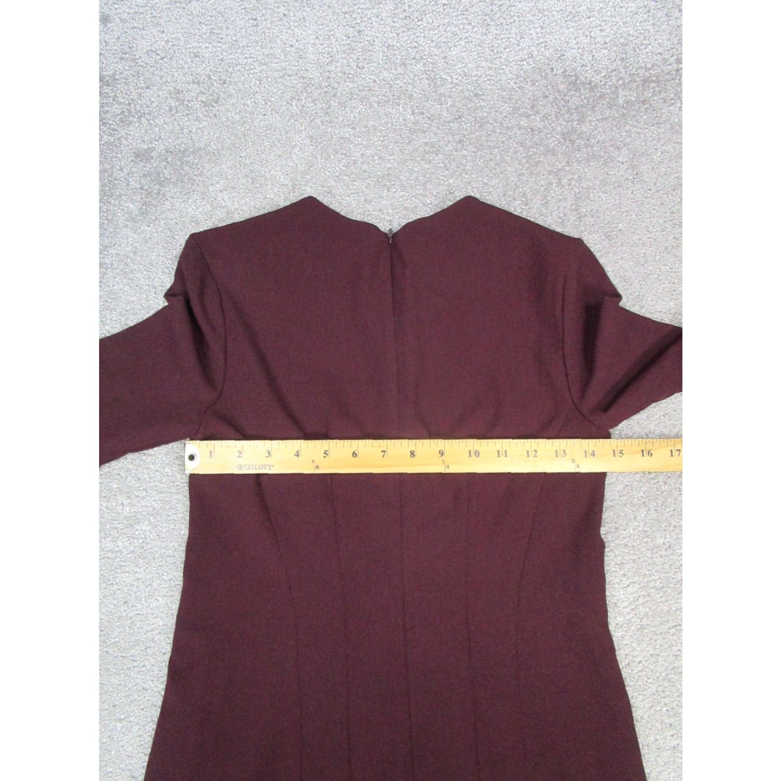 M.M.LaFleur MM.LaFleur Dress Womens 0 Petite Burgundy Bodycon Dress Size XS / US 0-2 / IT 36-38 - 5 Thumbnail