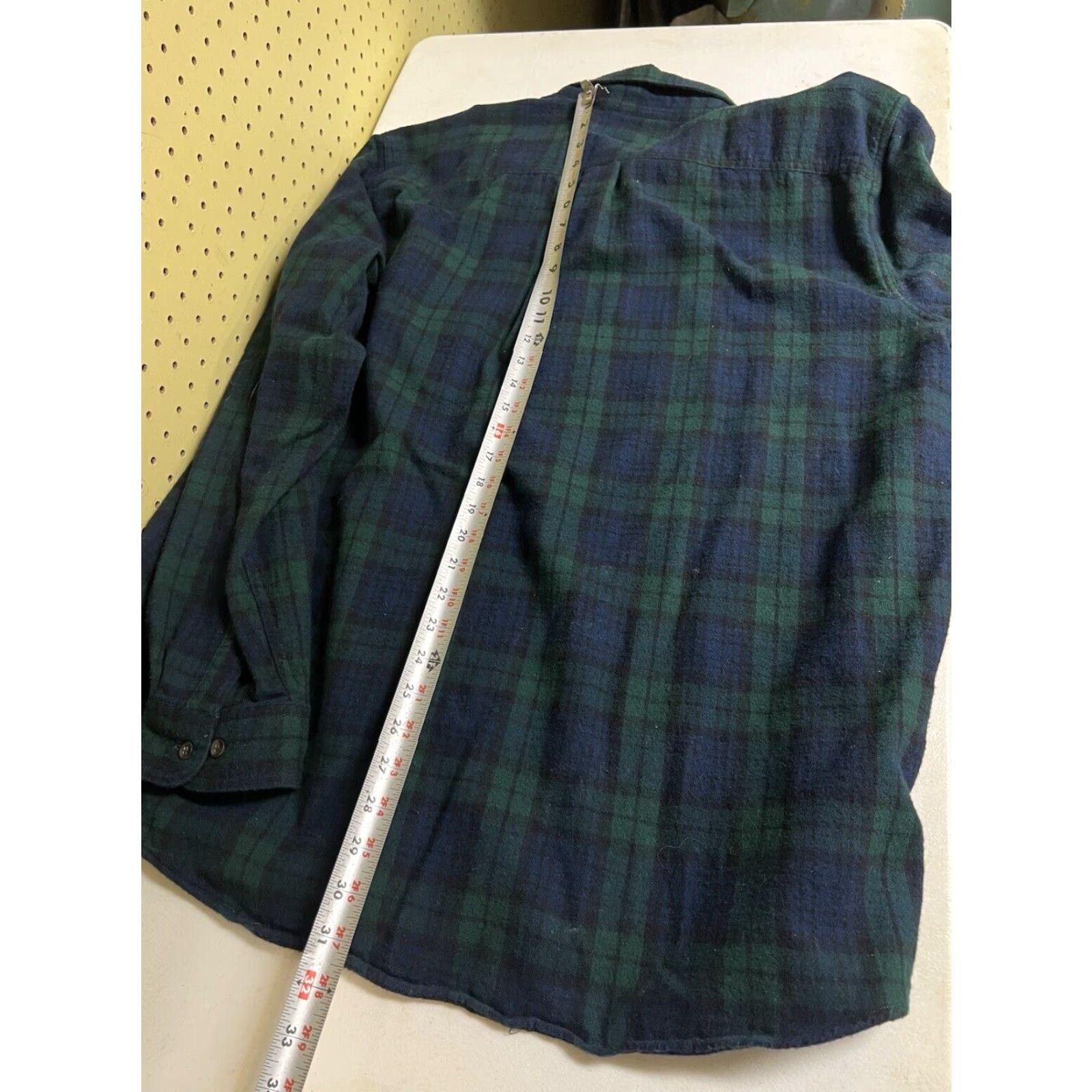 Vintage LL Bean Flannel Shirt Mens XL Black Watch Scotch Plaid Button Down 228061 Size US XL / EU 56 / 4 - 5 Thumbnail