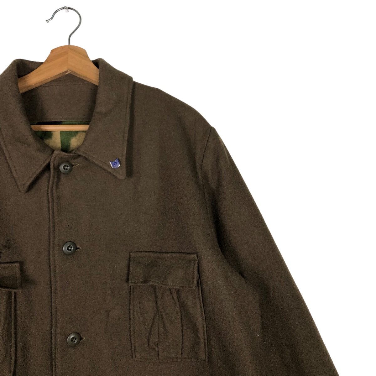 Vintage 🔥True Vintage 1940 Wool Winter Jacket Smock Military Cargo Size US M / EU 48-50 / 2 - 6 Thumbnail