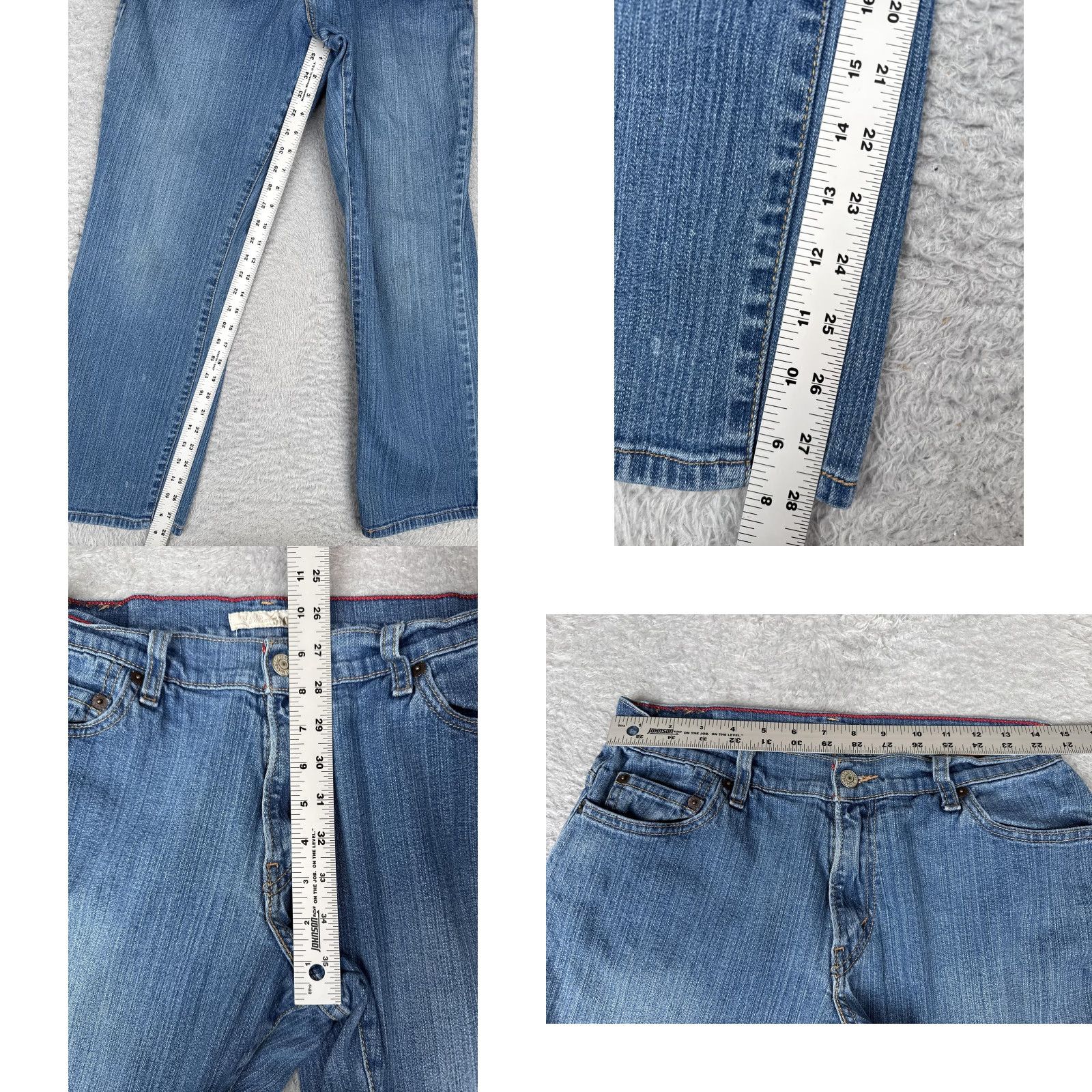 Levi's Levi's 550 Jeans Women's 10 Short Blue Bootcut Mid Rise Denim 28x28 Cotton Spandex Relaxed Jeans Size 32" / US 10 / IT 46 - 8 Thumbnail