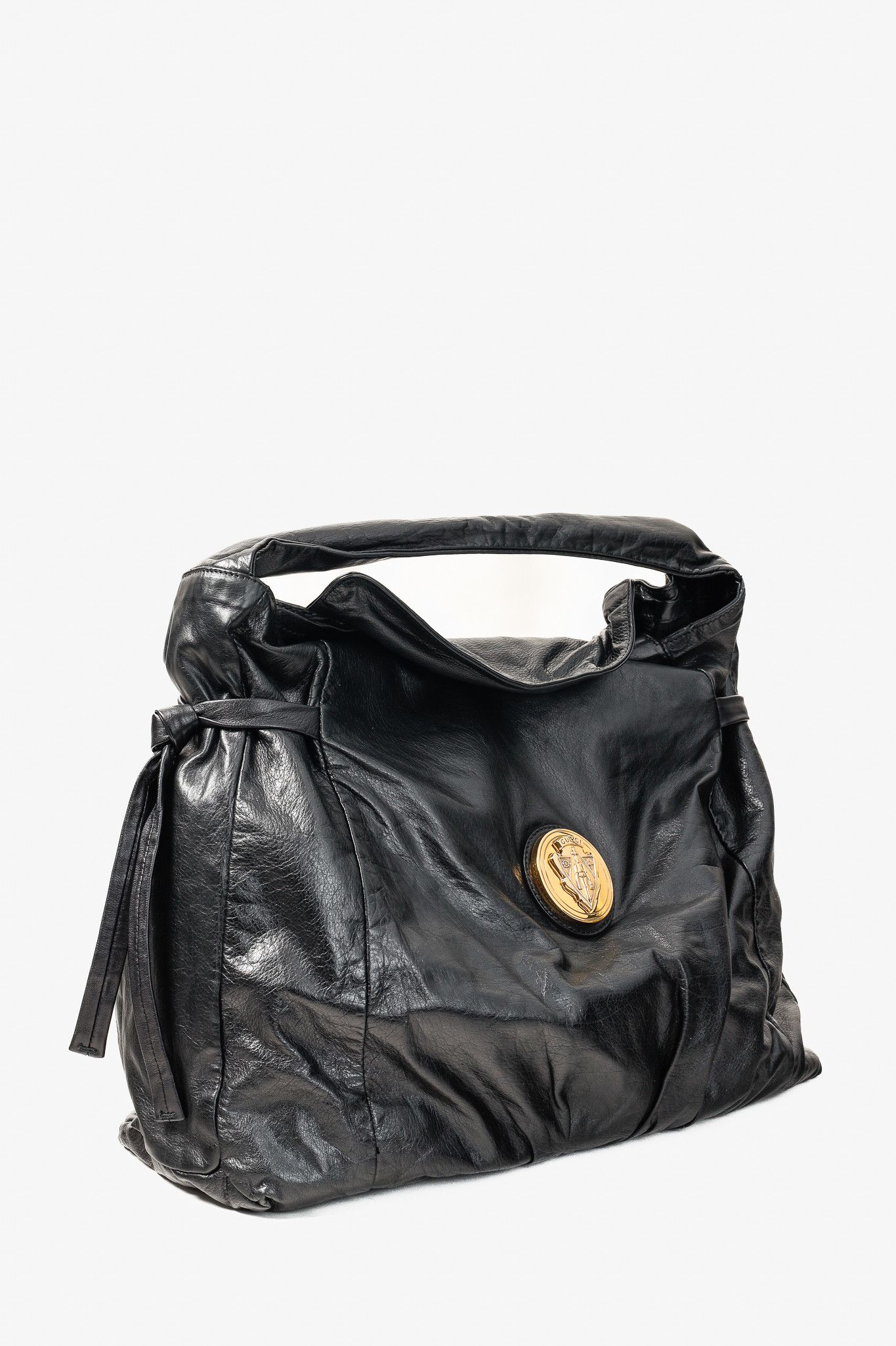 Gucci Gucci Medium Hysteria Black Leather Hobo Bag Size ONE SIZE - 2 Thumbnail