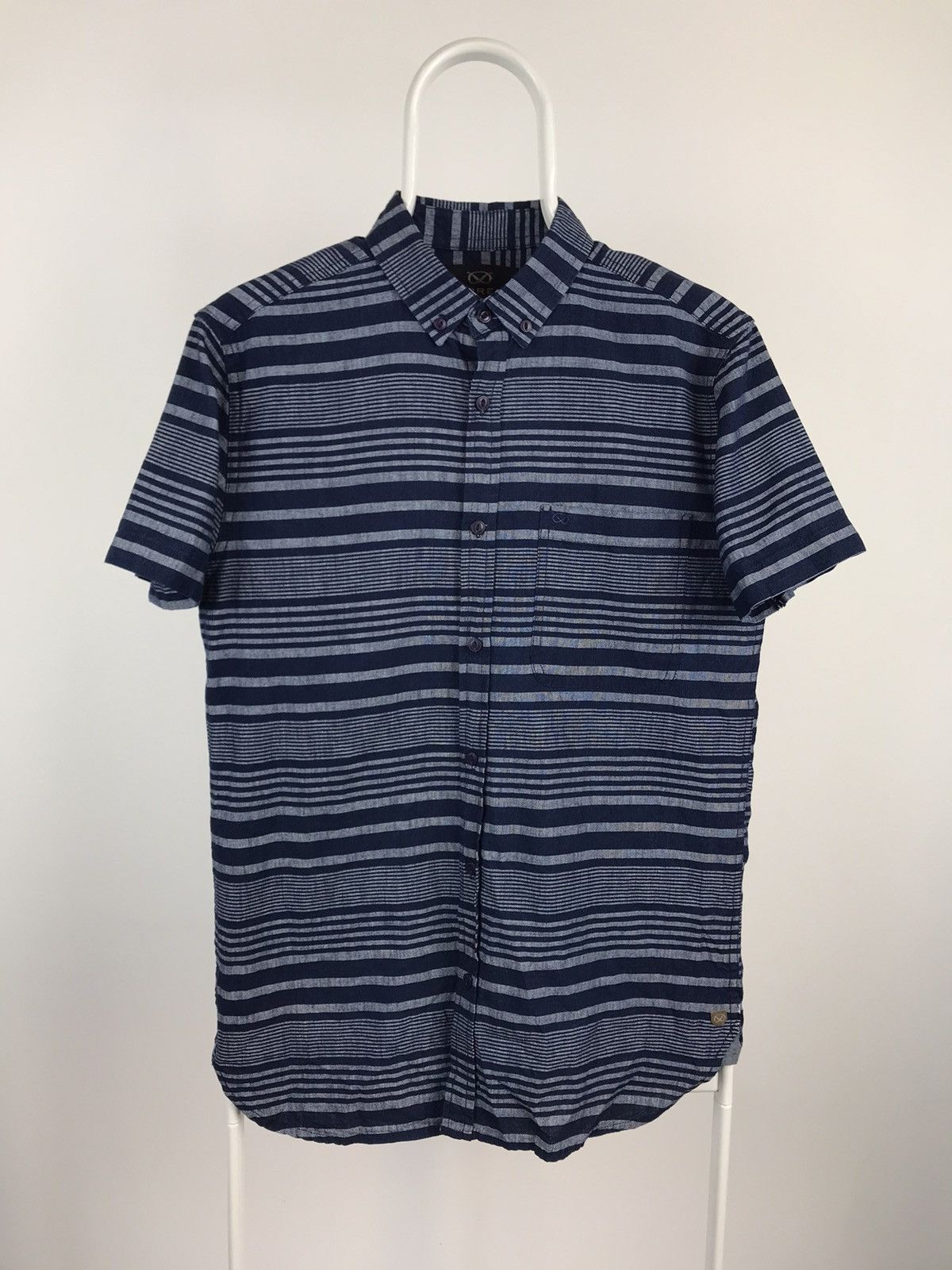 Other Farrell Short Sleeve Shirt Indigo Blue Size US S / EU 44-46 / 1 - 1 Thumbnail