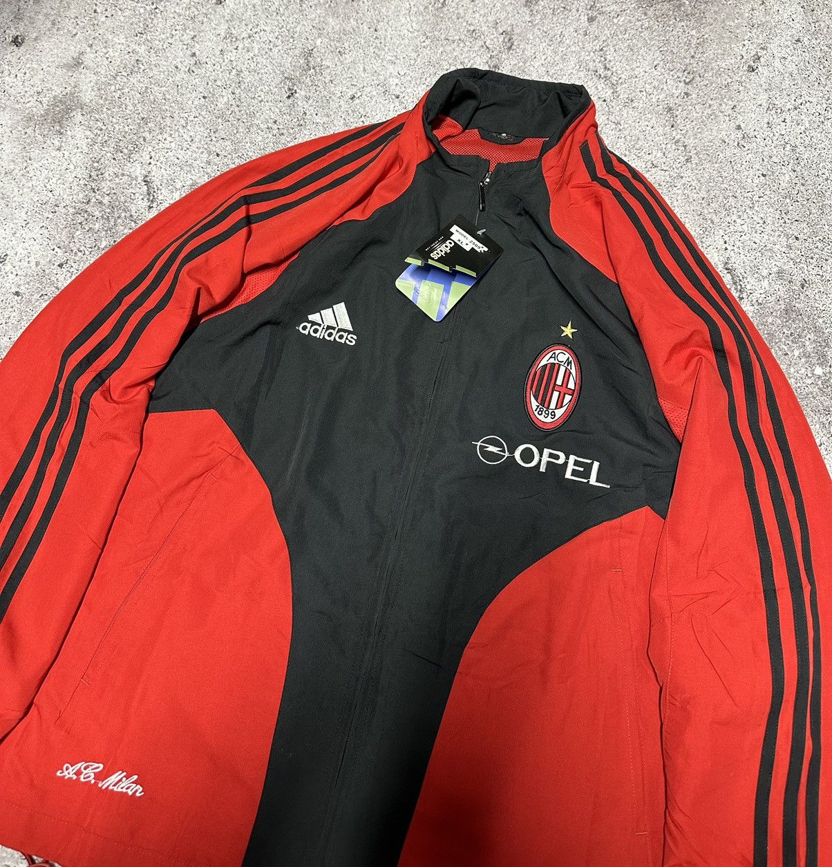 Japanese Brand Vintage Adidas AC Milan 2000s Traning Track Suit Y2K Japan Size US XL / EU 56 / 4 - 7 Thumbnail