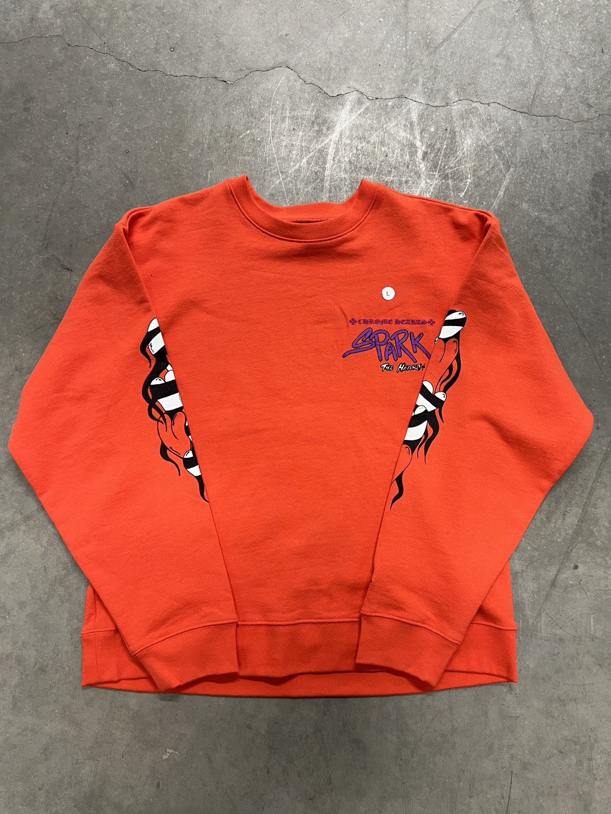 image of Chrome Hearts x Matty Boy Chrome Heart Matty Boy in Orange, Men's (Size Large)