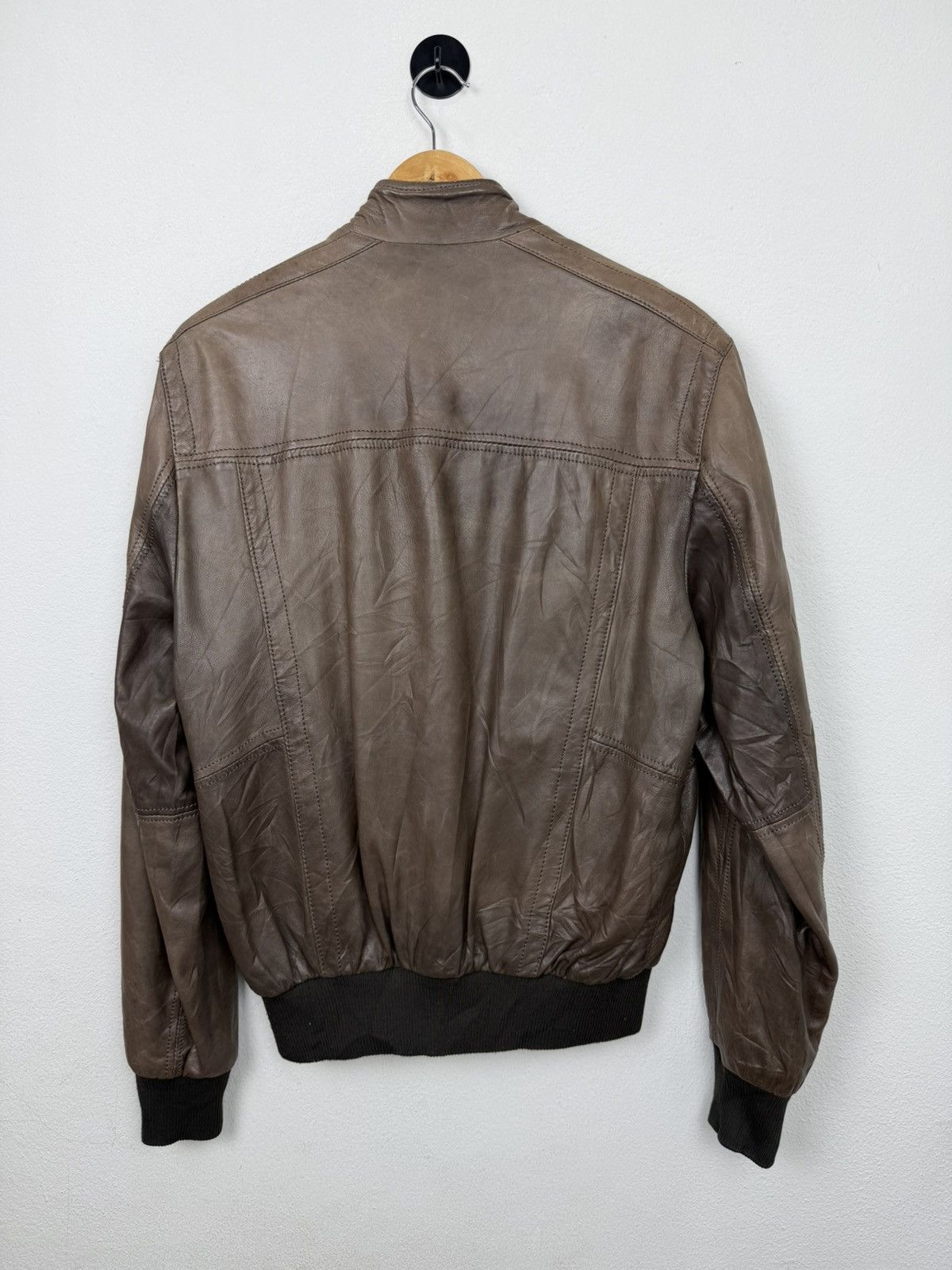 GAS GAS Italy “Vera Pelle” Premium Leather Bomber Jacket Size US L / EU 52-54 / 3 - 6 Thumbnail
