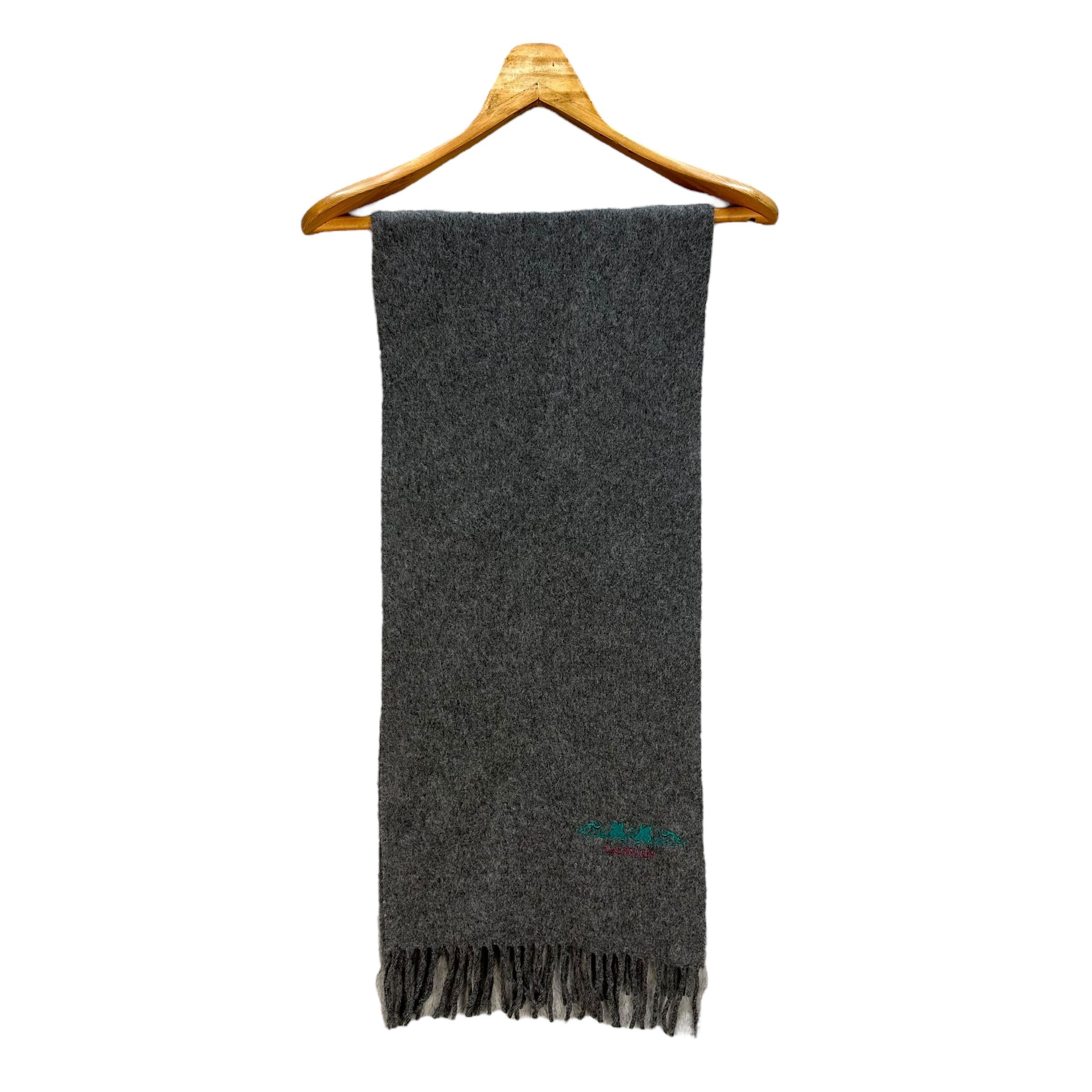 Lanvin Vintage LANVIN Pure Lambswool Muffler Neckwear #A62-1492 Size ONE SIZE - 3 Thumbnail
