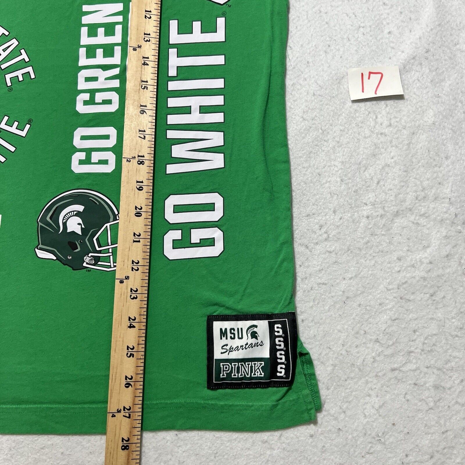 Victoria's Secret Victoria's Secret PINK Michigan Spartans Graphic T Shirt Size XS / US 0-2 / IT 36-38 - 10 Thumbnail