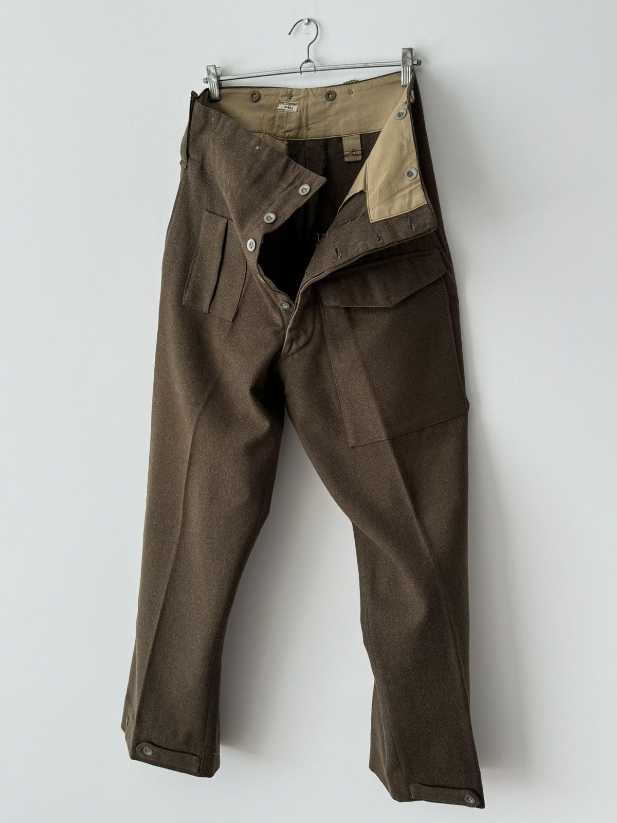 Vintage Deadstock 1942 Dated British Army 1937 Pattern BD Trousers Size US 32 / EU 48 - 3 Thumbnail