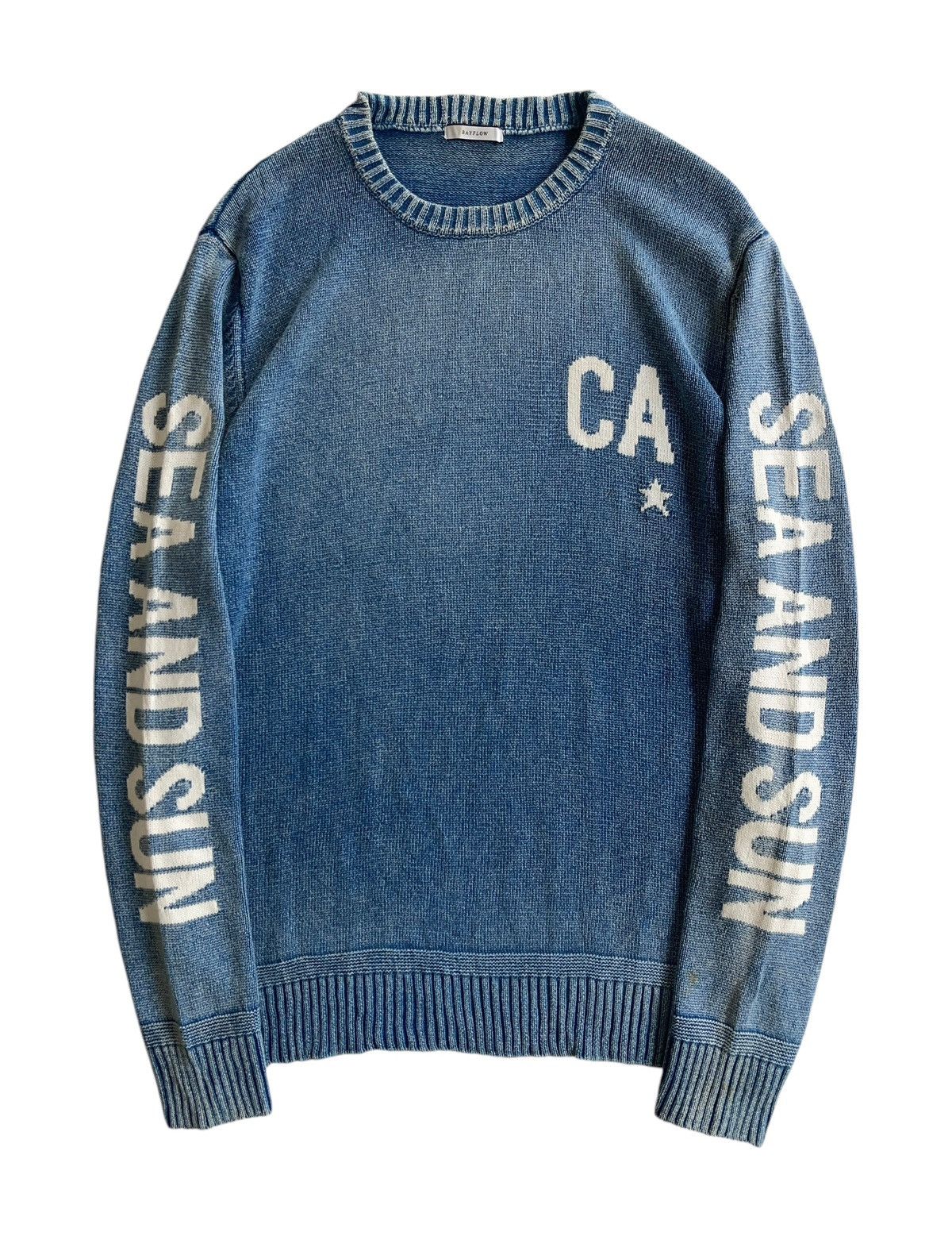 Japanese Brand Vintage Bayflow "Sea and Sun" knitted Jumper Sweater Size US M / EU 48-50 / 2 - 1 Thumbnail