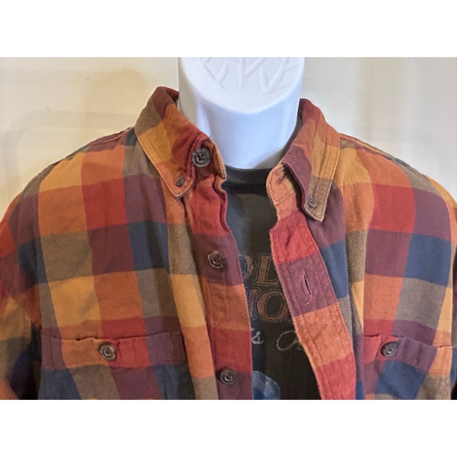 Duluth Trading Company Duluth Trading Co XL Autumn Plaid Rugged Flannel Shirt Size US XL / EU 56 / 4 - 3 Thumbnail