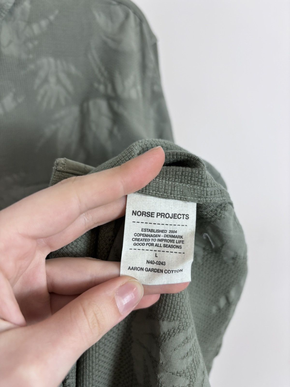 Norse Projects Norse Projects Aaron Garden NWT Men’s Cotton Button Up Shirt Size US L / EU 52-54 / 3 - 15 Thumbnail