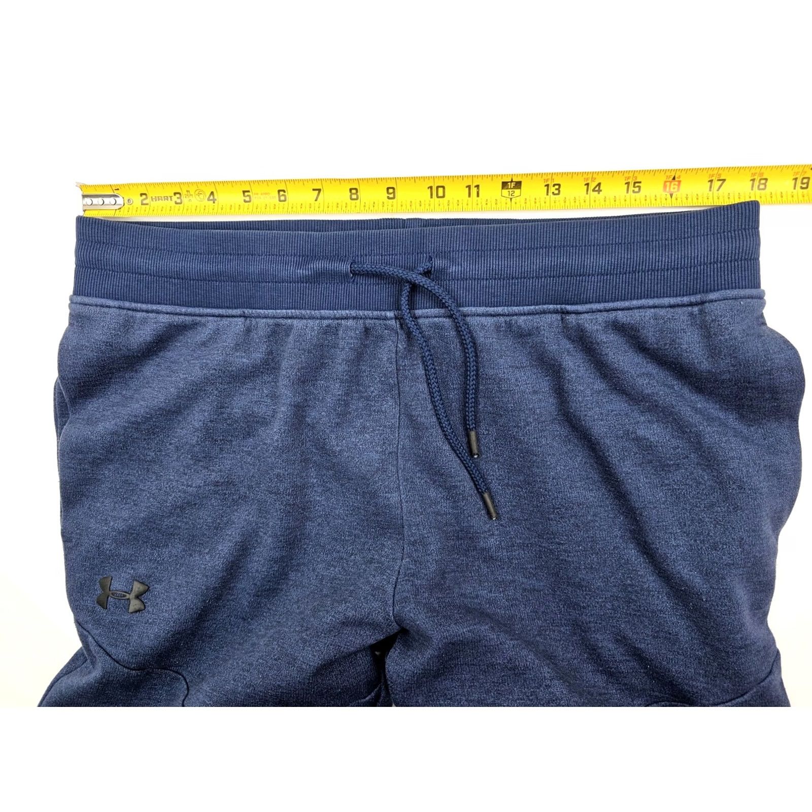 Under Armour Under Armour Fitted Jogger Sweatpants Men XL Heather Navy Blue Athletic Size US 36 / EU 52 - 5 Thumbnail